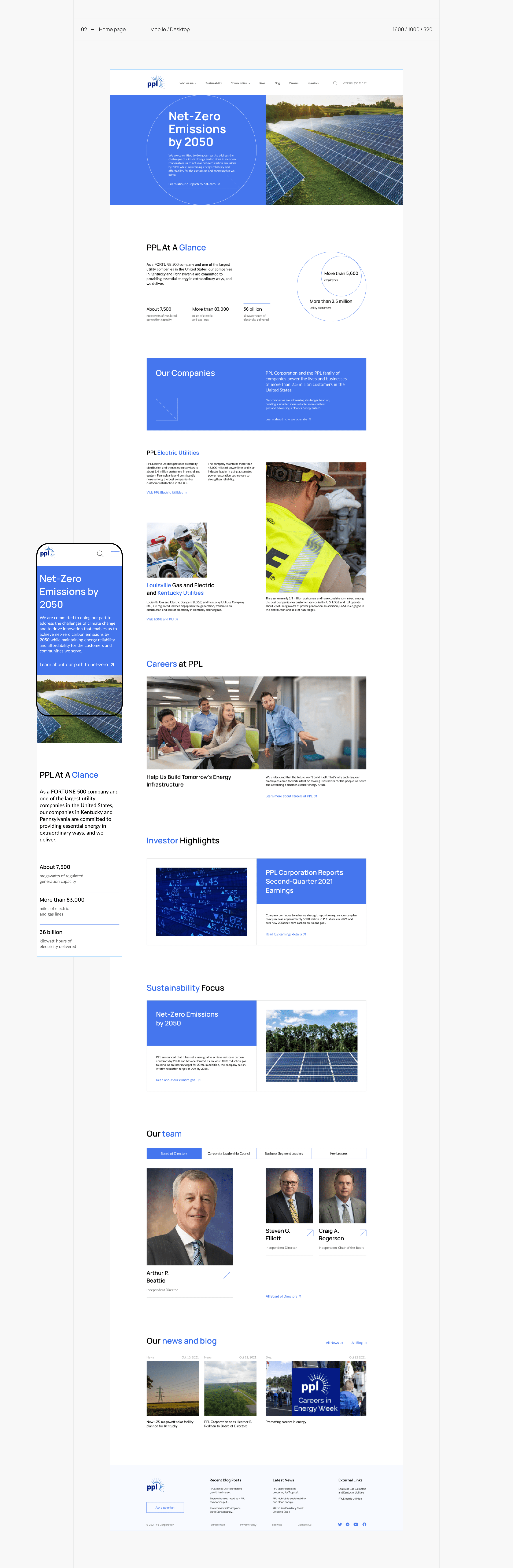 PPL Corporation - website redesign — Изображение №3 — Интерфейсы на Dprofile