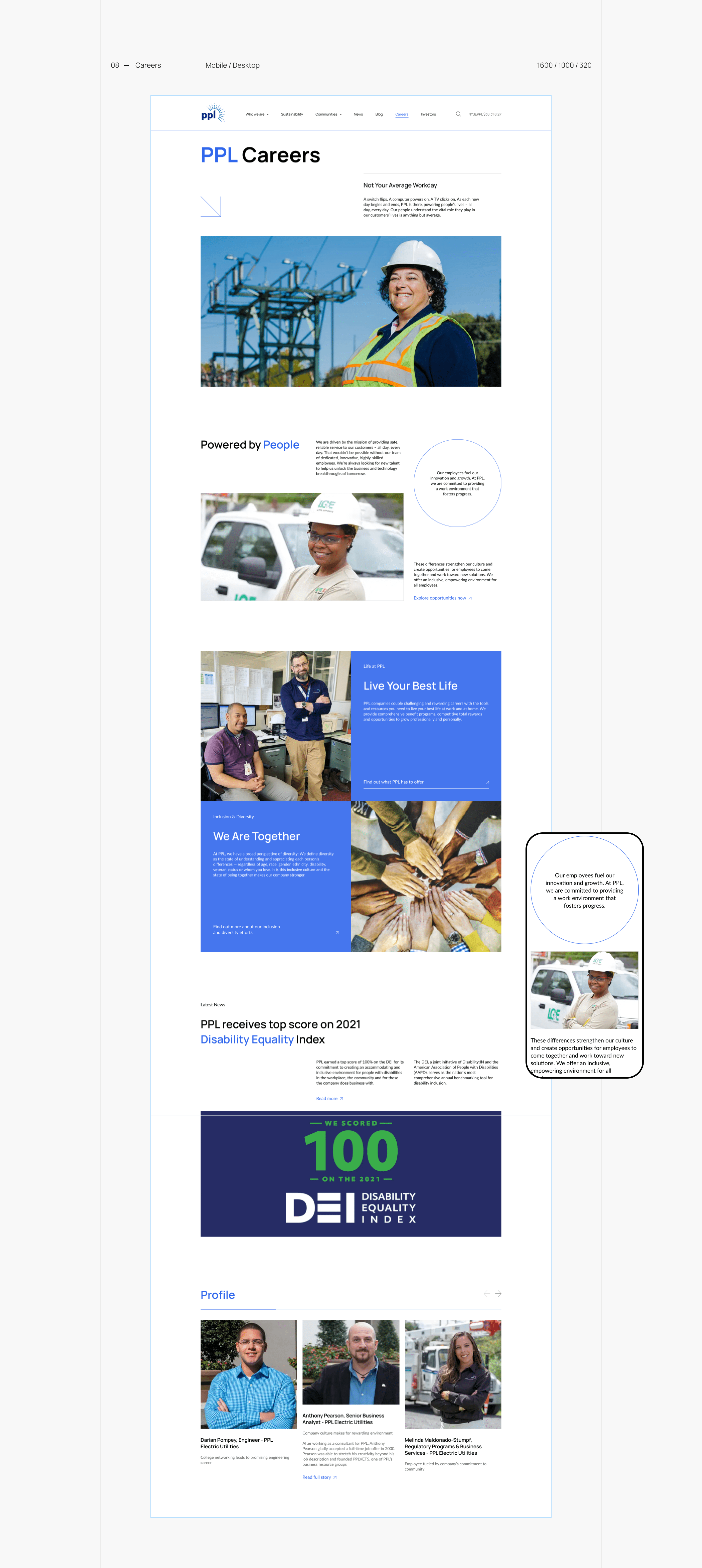 PPL Corporation - website redesign — Изображение №13 — Интерфейсы на Dprofile