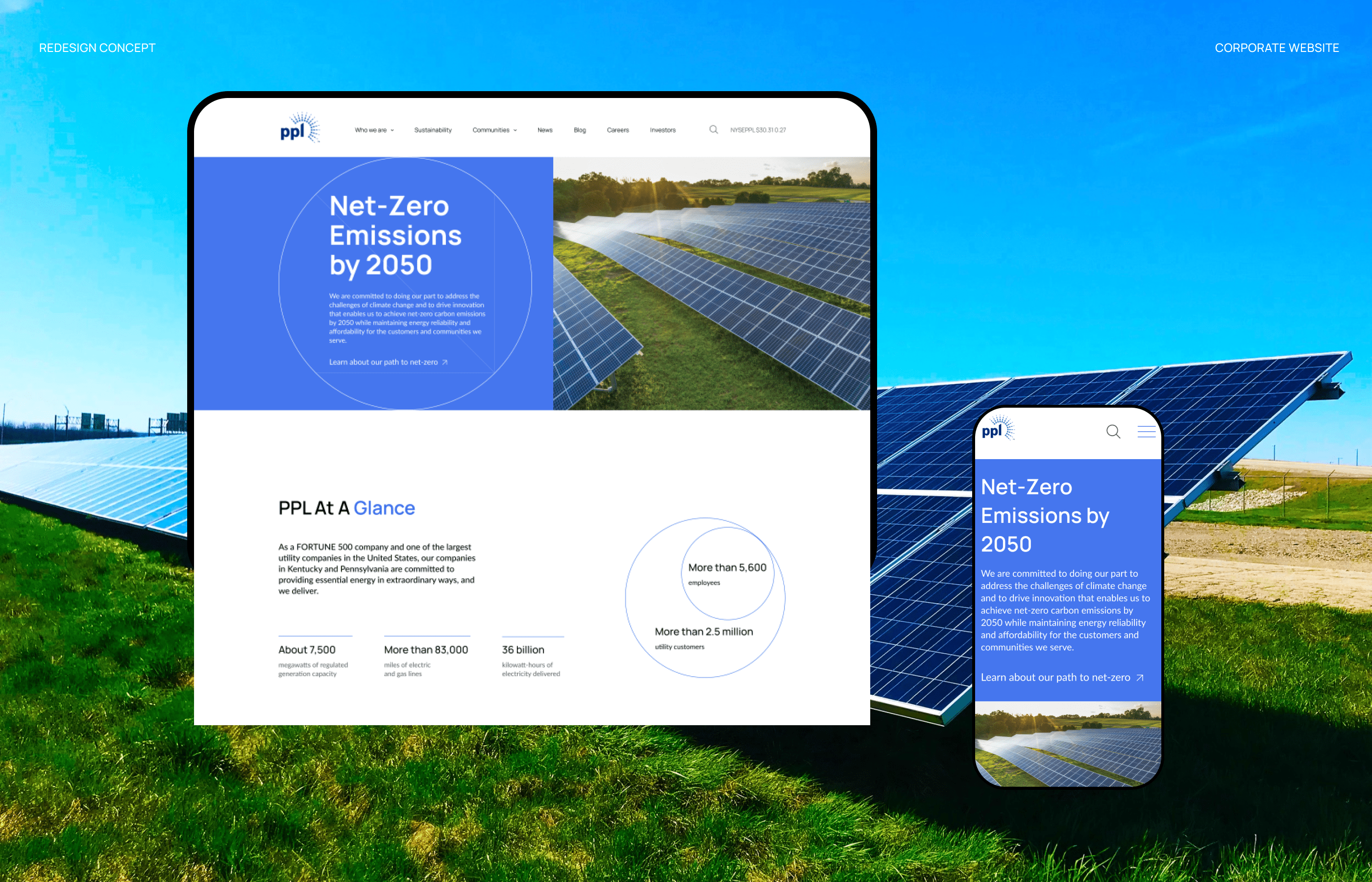 PPL Corporation - website redesign — Изображение №1 — Интерфейсы на Dprofile