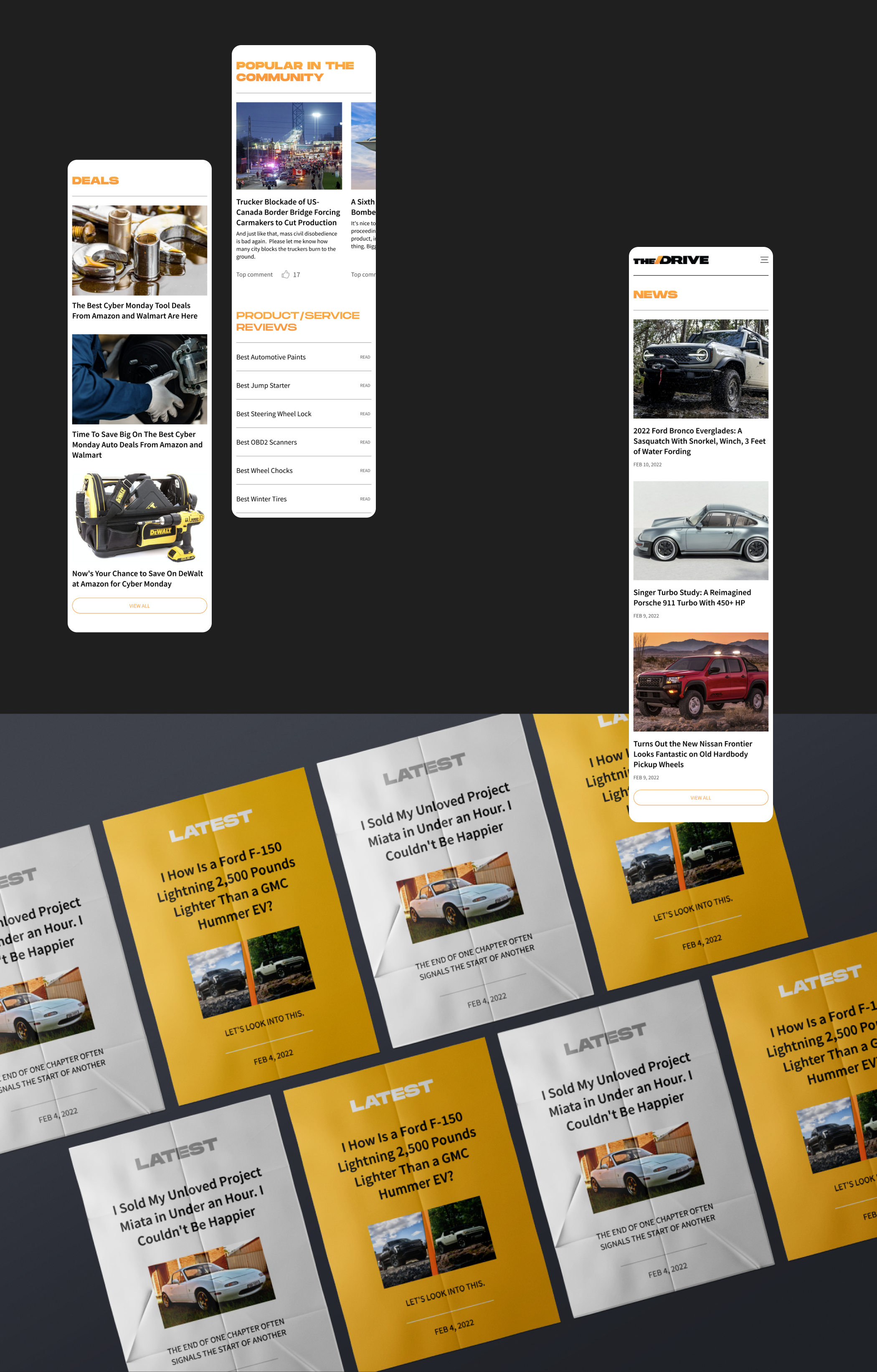 THE DRIVE - redesign of news site — Изображение №3 — Интерфейсы на Dprofile