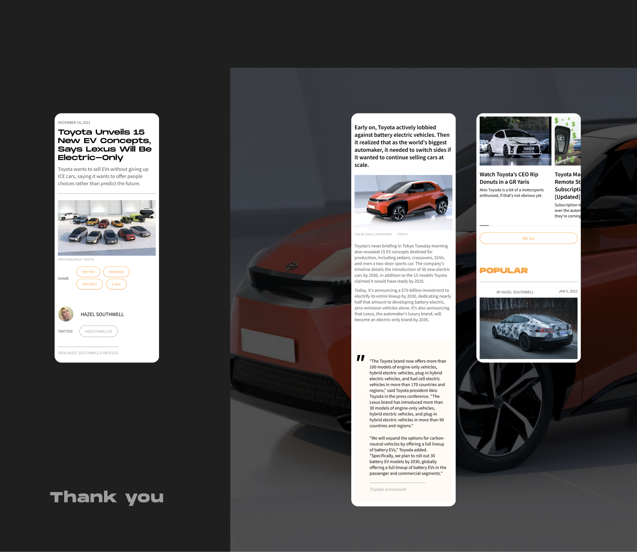THE DRIVE - redesign of news site — Изображение №10 — Интерфейсы на Dprofile