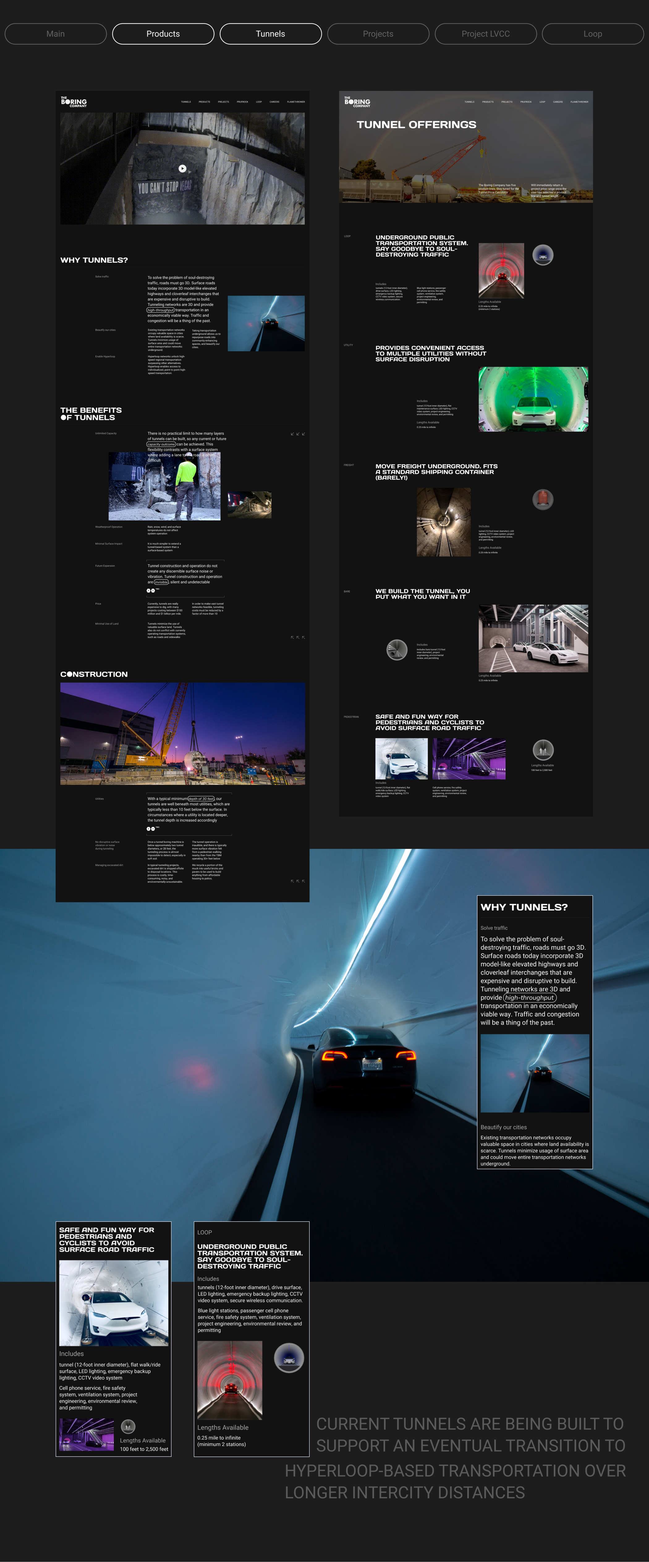 The Boring Company - corporate website — Изображение №8 — Интерфейсы на Dprofile