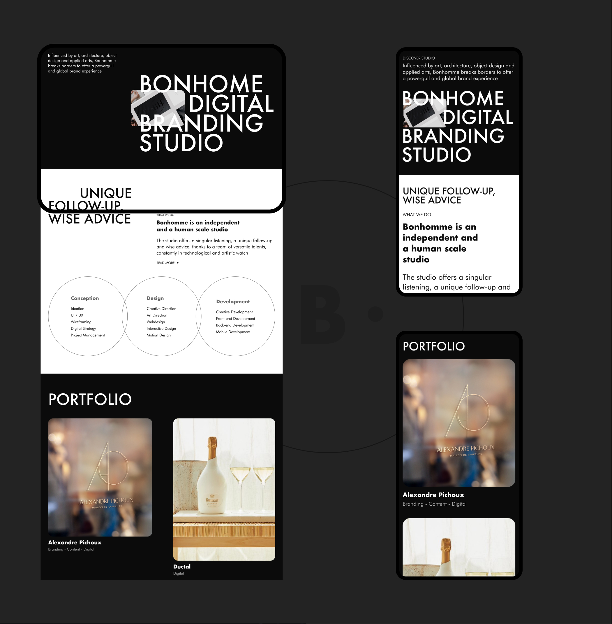 Bonhomme Paris - Digital Branding Studio — Изображение №3 — Интерфейсы на Dprofile