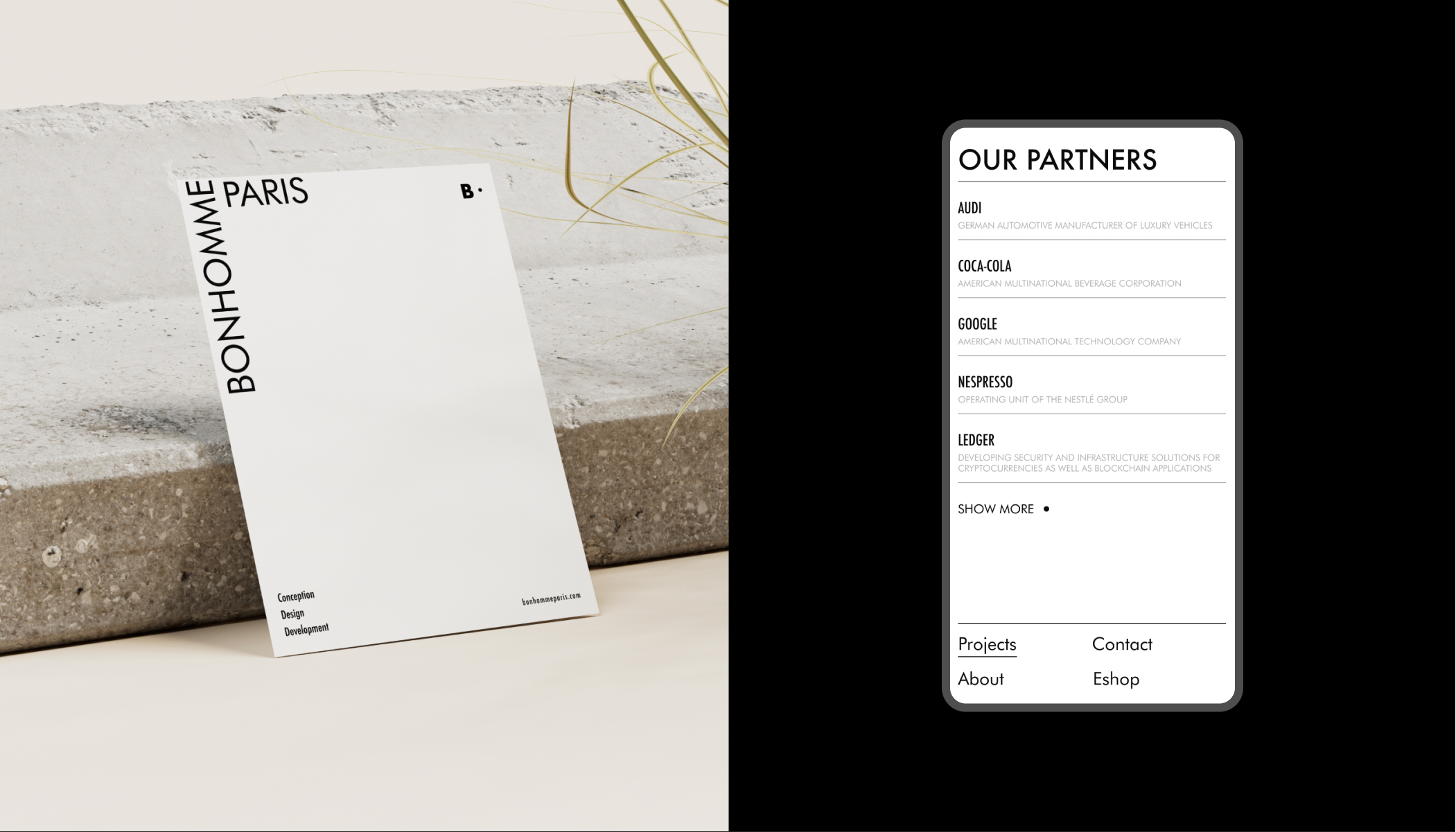 Bonhomme Paris - Digital Branding Studio — Изображение №4 — Интерфейсы на Dprofile