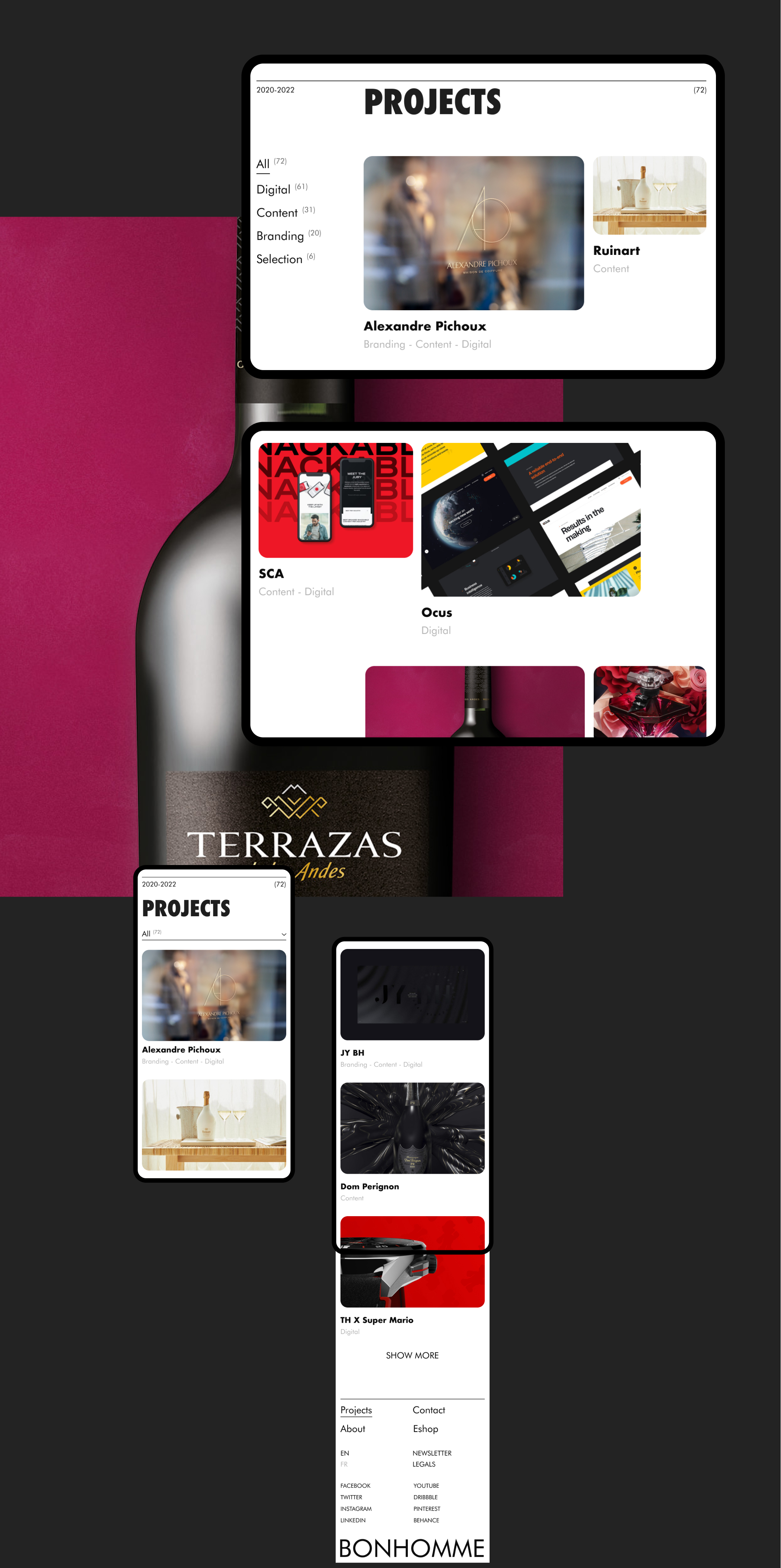 Bonhomme Paris - Digital Branding Studio — Изображение №5 — Интерфейсы на Dprofile