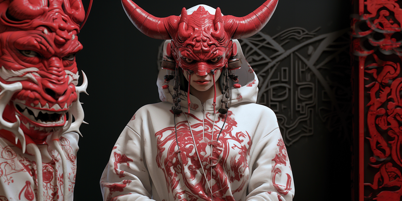 Oni Japanese Mask Making Studio — Изображение №17 — Брендинг, Иллюстрация на Dprofile