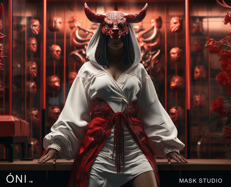 Oni Japanese Mask Making Studio — Брендинг, Иллюстрация на Dprofile