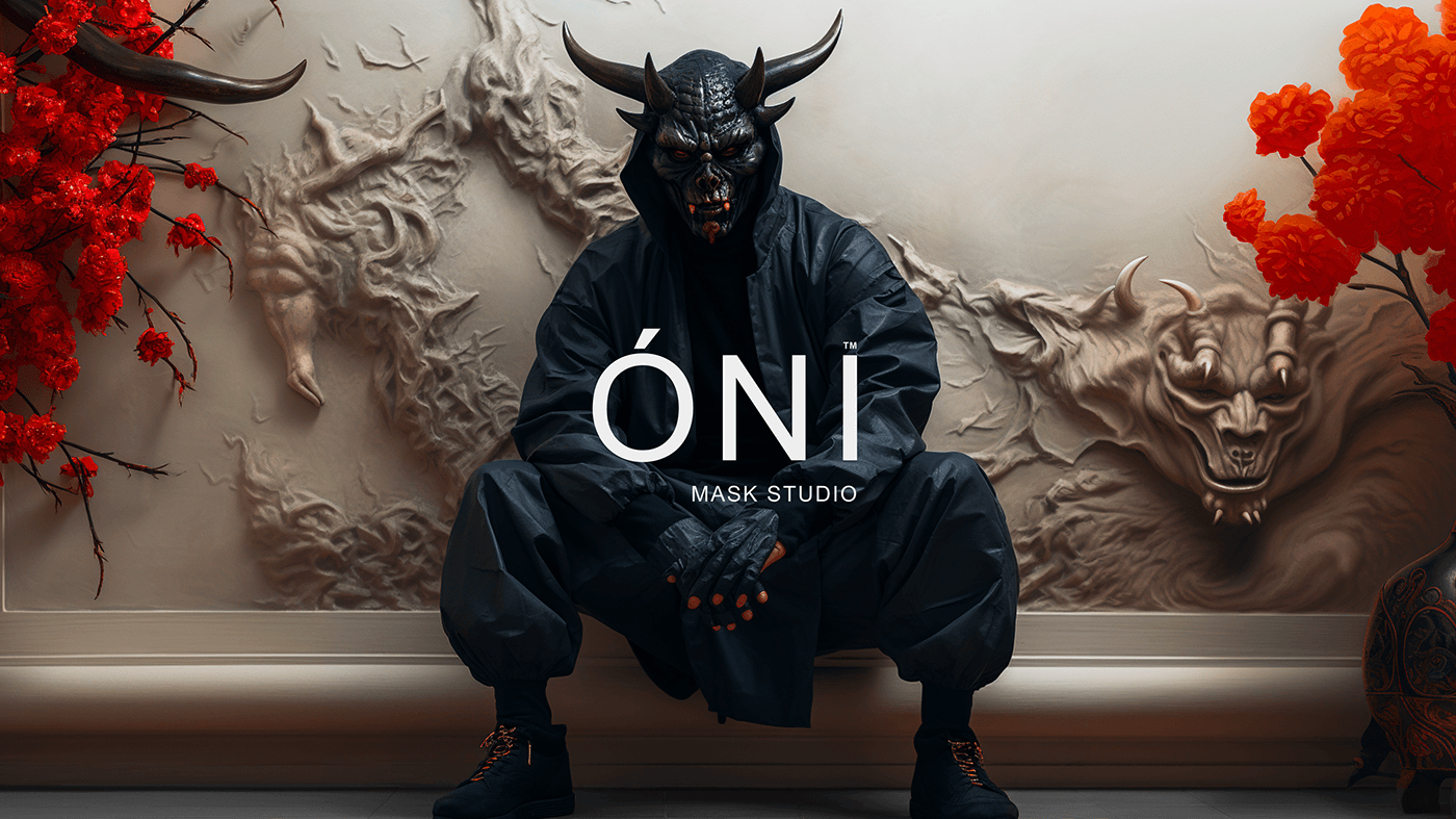Oni Japanese Mask Making Studio — Изображение №1 — Брендинг, Иллюстрация на Dprofile
