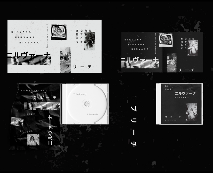 the asymmetry of nirvana for the Japanese market — Брендинг, Графика на Dprofile