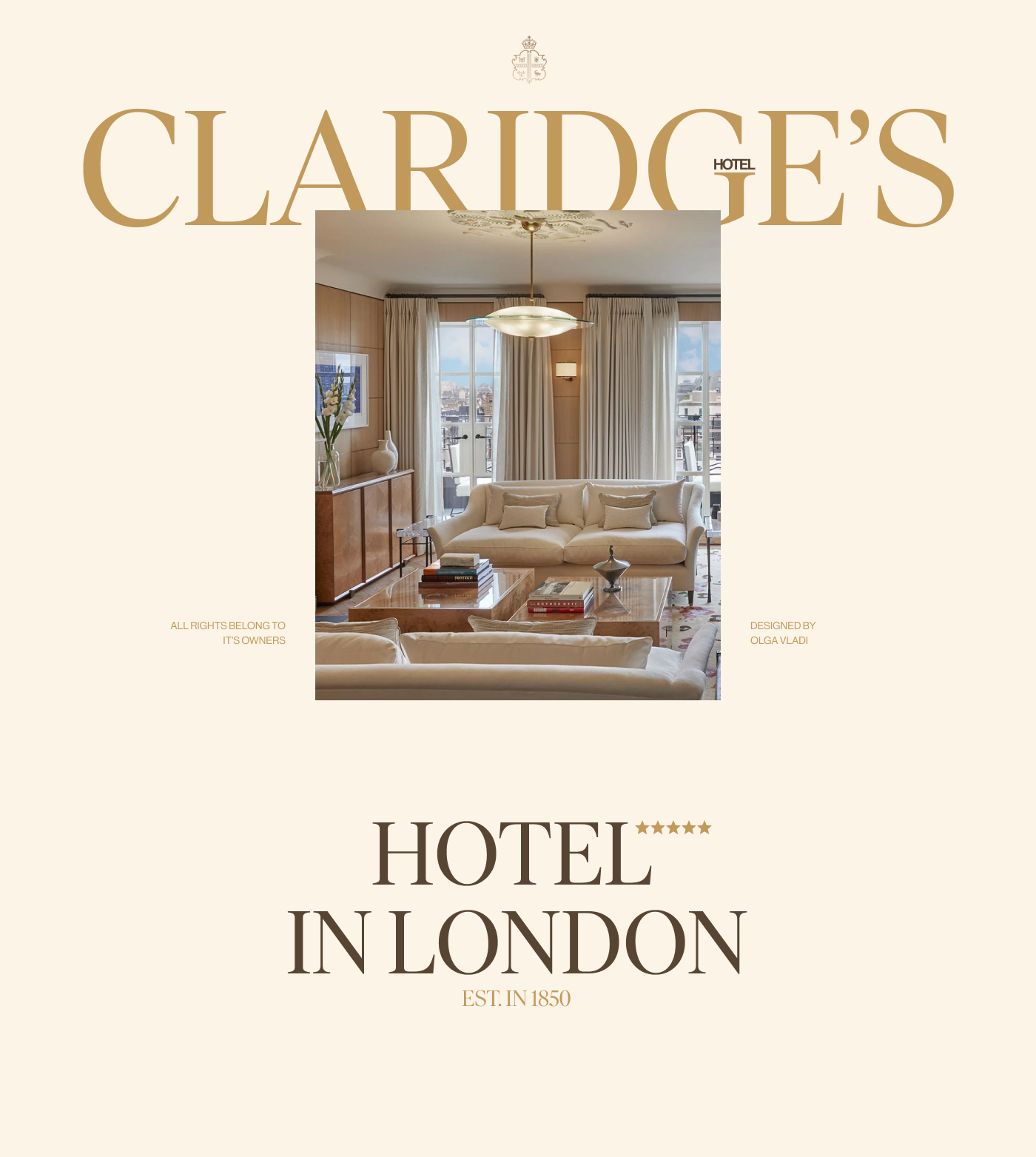 Hotel website redesign UX UI concept — Изображение №1 — Интерфейсы, Графика на Dprofile