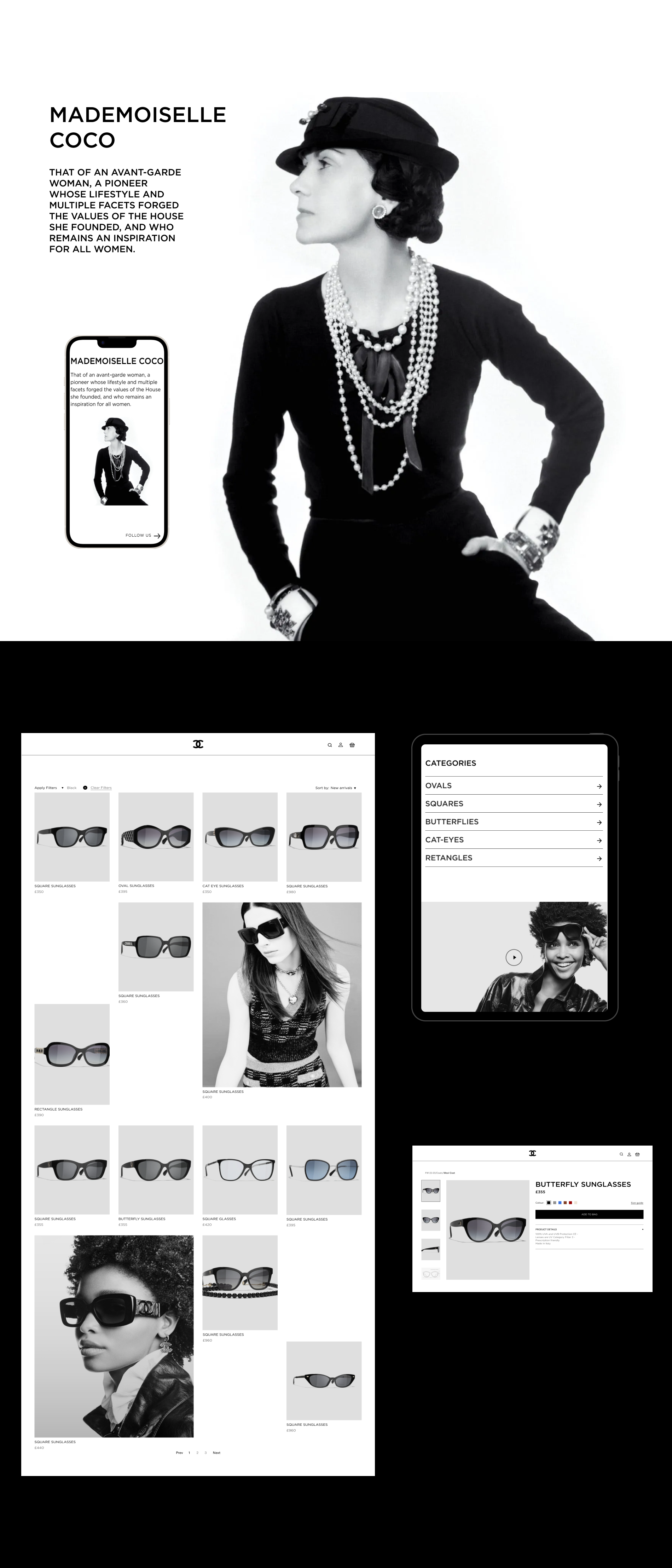 Fashion Website Redesign Concept - CHANEL — Изображение №3 — Интерфейсы, Графика на Dprofile