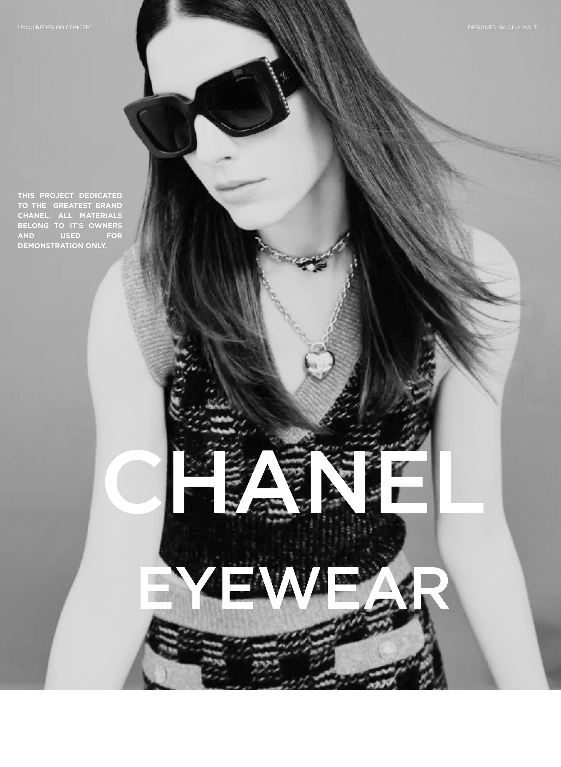 Fashion Website Redesign Concept - CHANEL — Изображение №1 — Интерфейсы, Графика на Dprofile