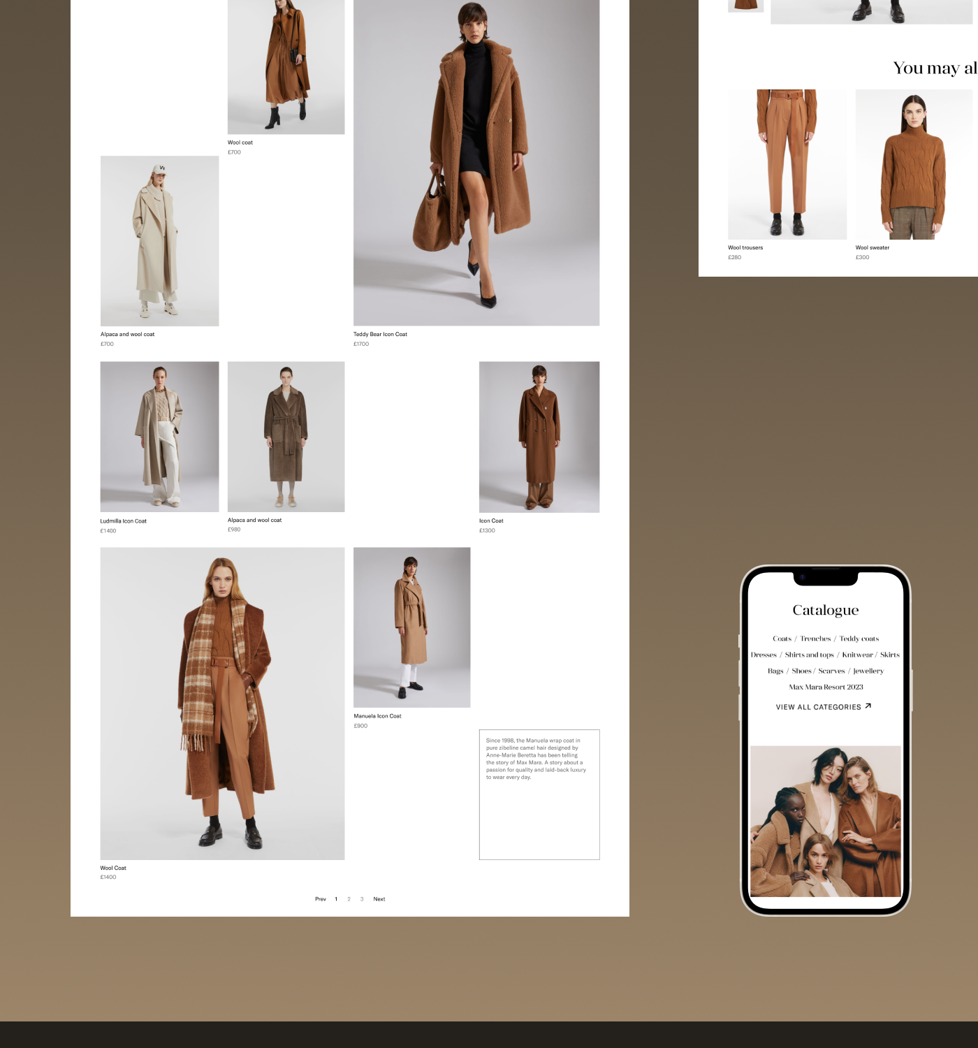 Fashion Website Redesign Concept - Max Mara — Изображение №6 — Интерфейсы, Графика на Dprofile