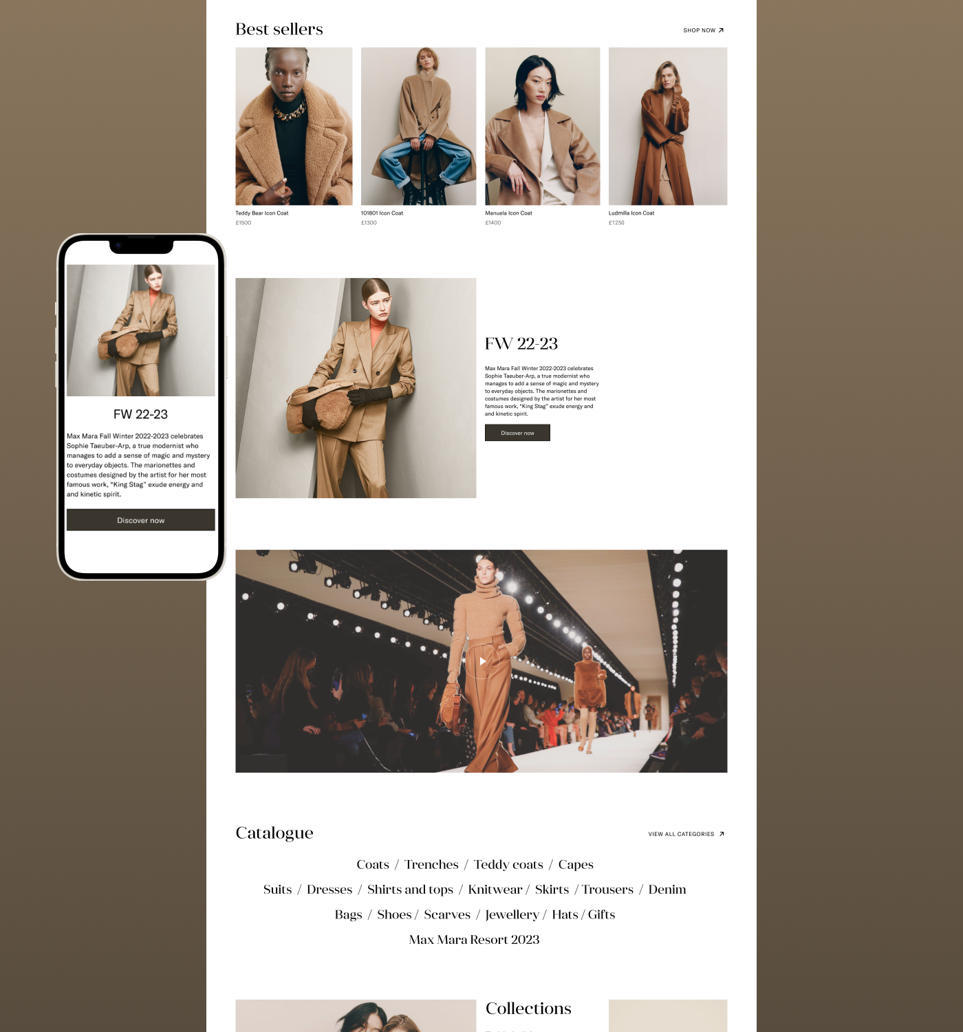 Fashion Website Redesign Concept - Max Mara — Изображение №2 — Интерфейсы, Графика на Dprofile