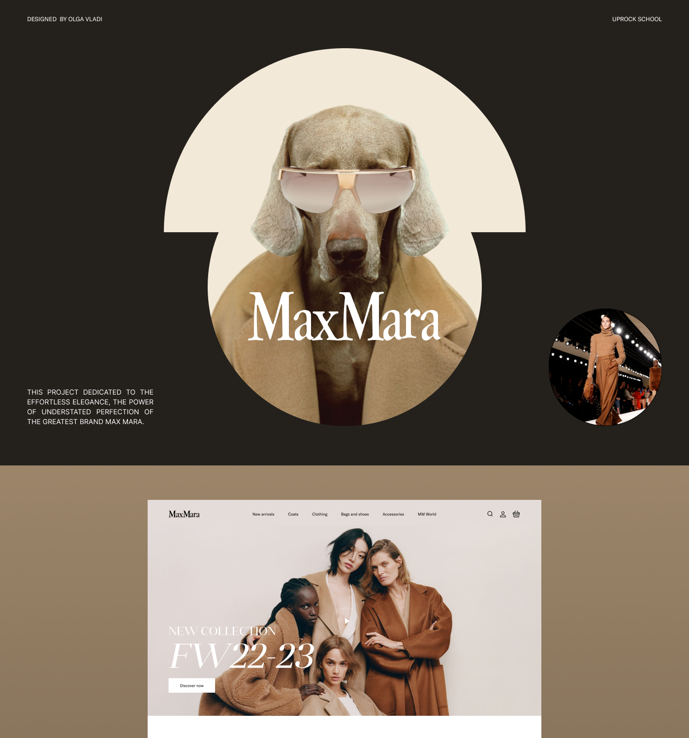 Fashion Website Redesign Concept - Max Mara — Изображение №1 — Интерфейсы, Графика на Dprofile