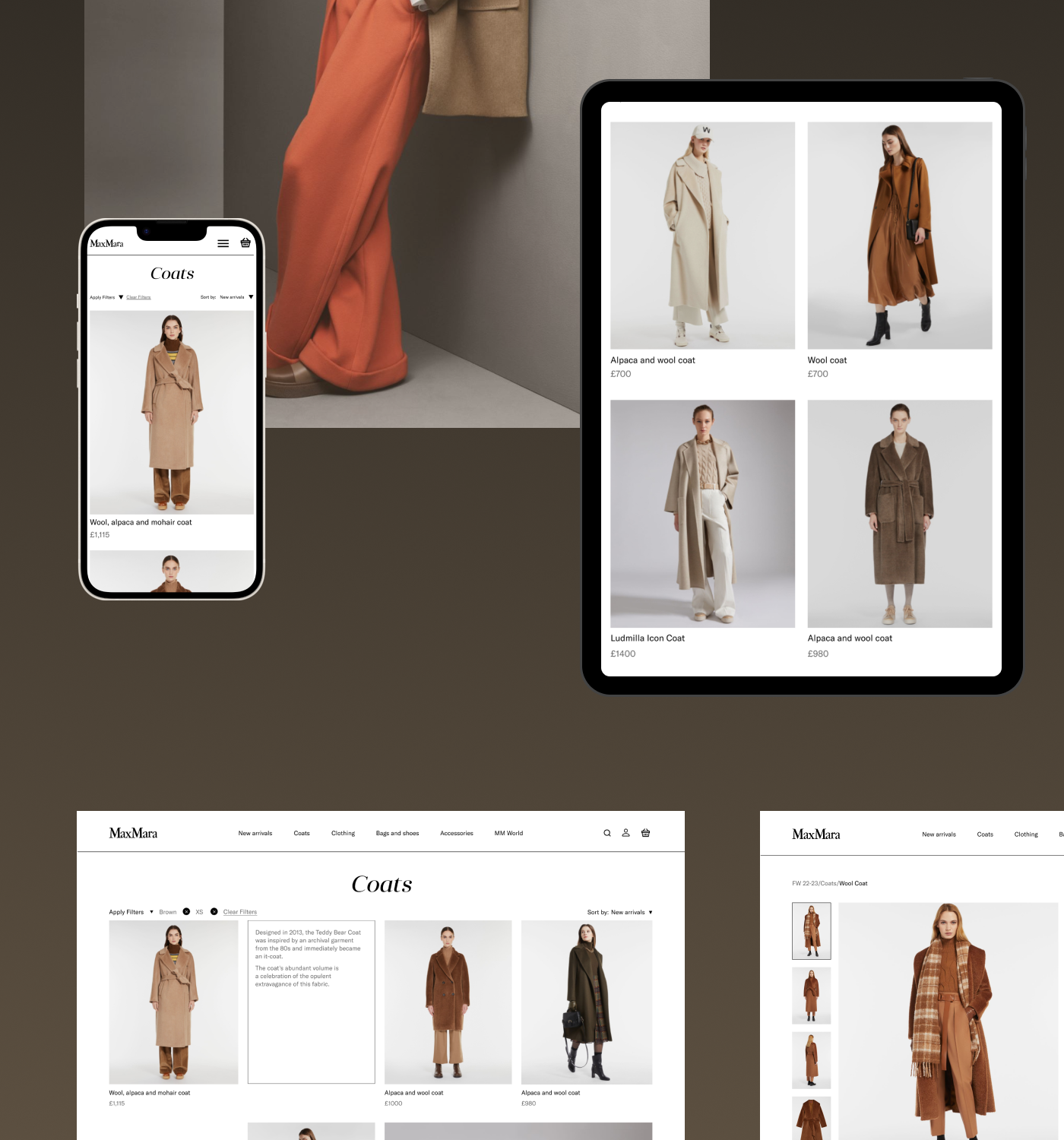 Fashion Website Redesign Concept - Max Mara — Изображение №5 — Интерфейсы, Графика на Dprofile