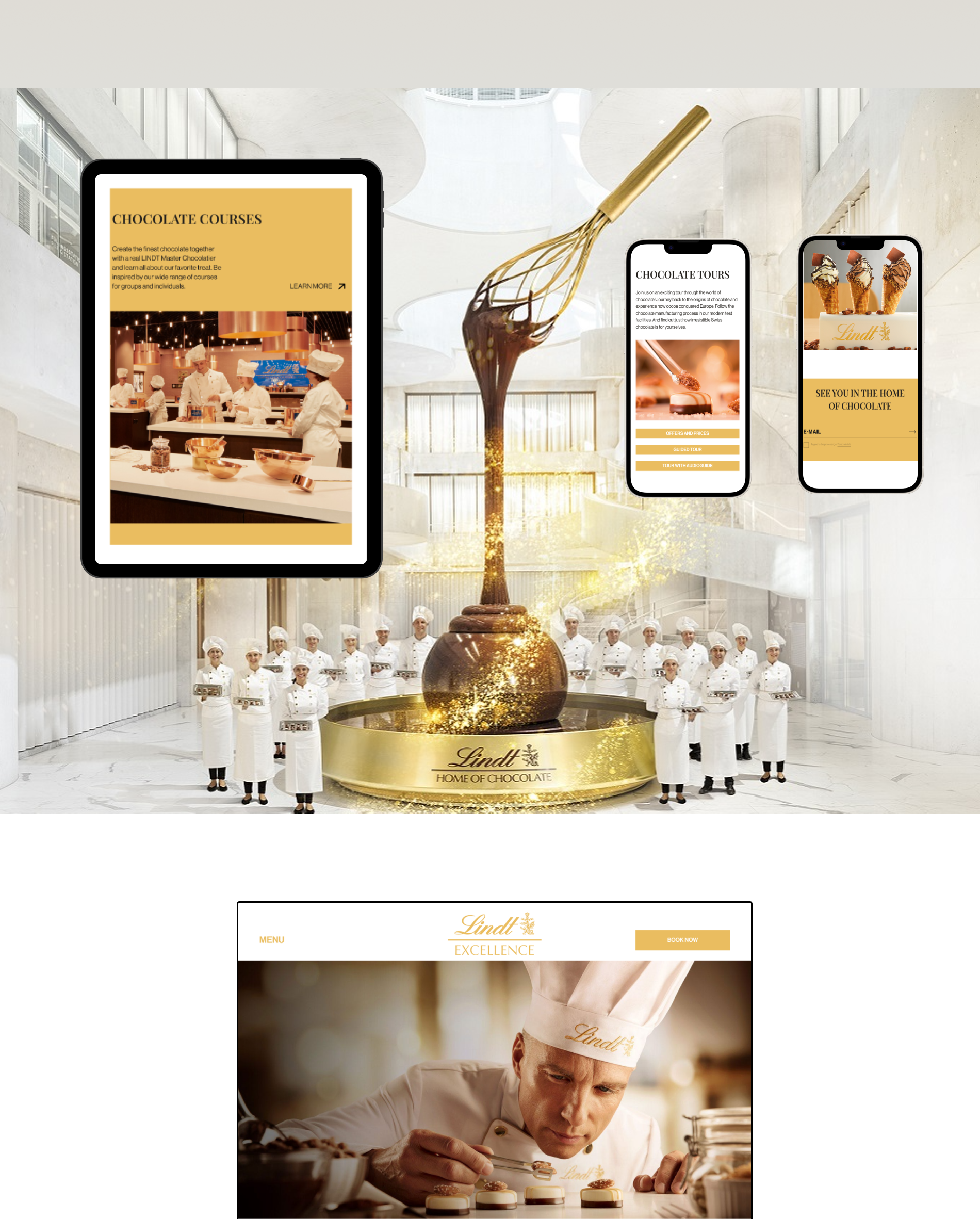 Website Redesign Concept - Museum of Lindt Chocolate — Изображение №5 — Интерфейсы, Графика на Dprofile