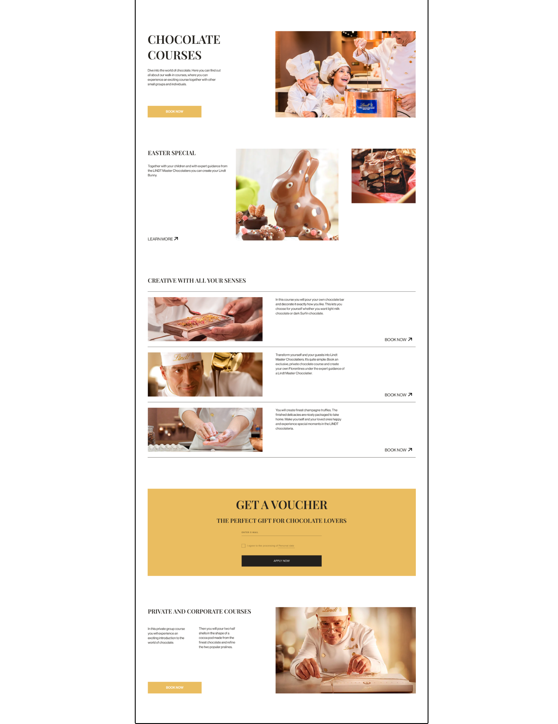 Website Redesign Concept - Museum of Lindt Chocolate — Изображение №6 — Интерфейсы, Графика на Dprofile