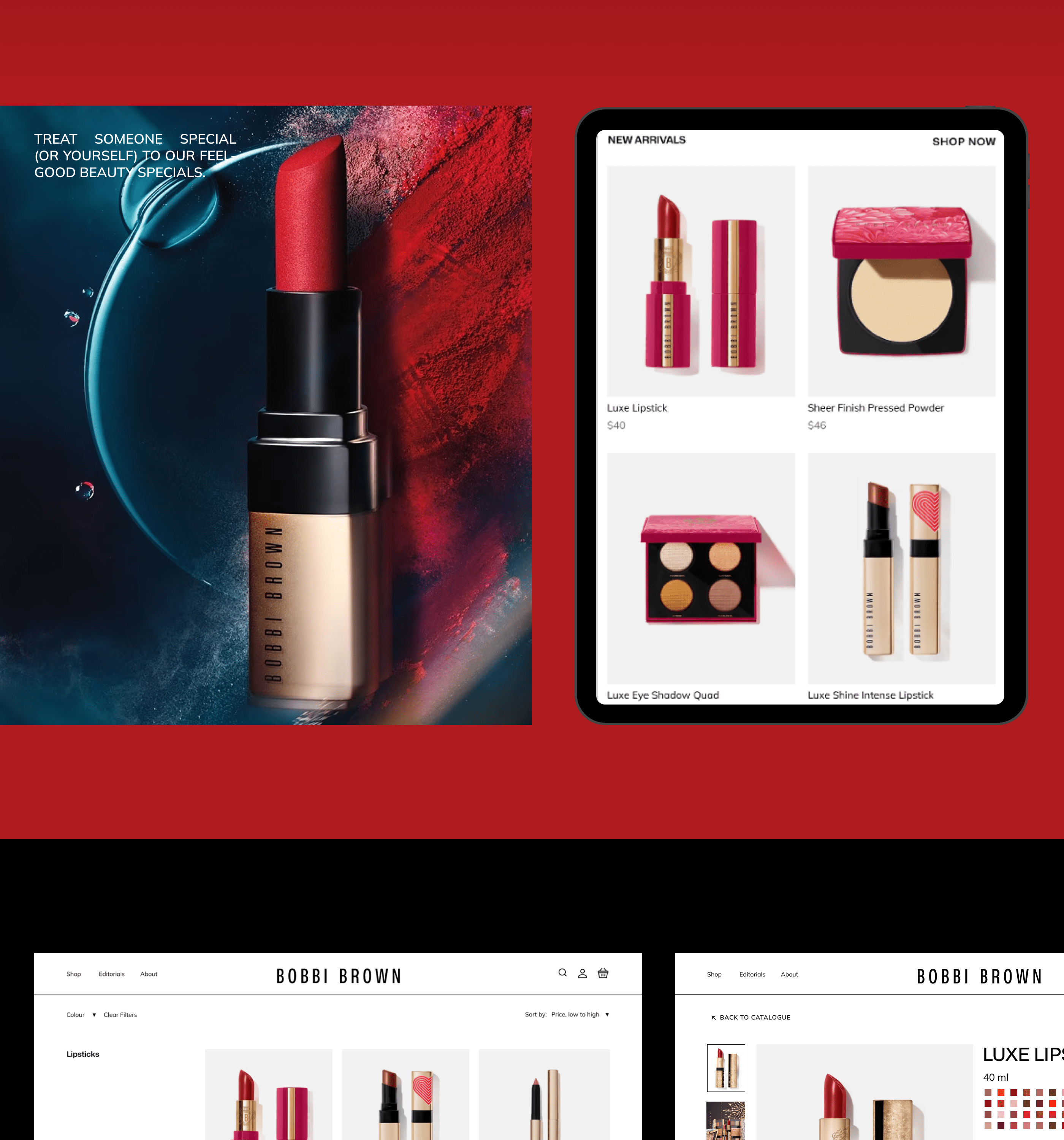Beauty Website Redesign Concept - Bobby BrownBobby Brown — Изображение №4 — Интерфейсы, Графика на Dprofile