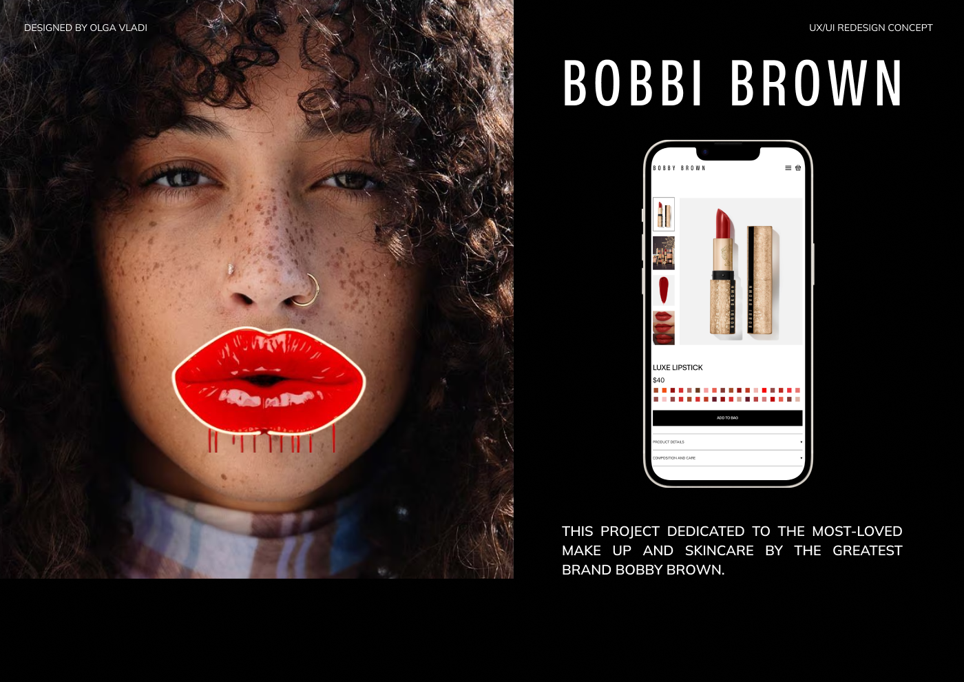 Beauty Website Redesign Concept - Bobby BrownBobby Brown — Изображение №1 — Интерфейсы, Графика на Dprofile