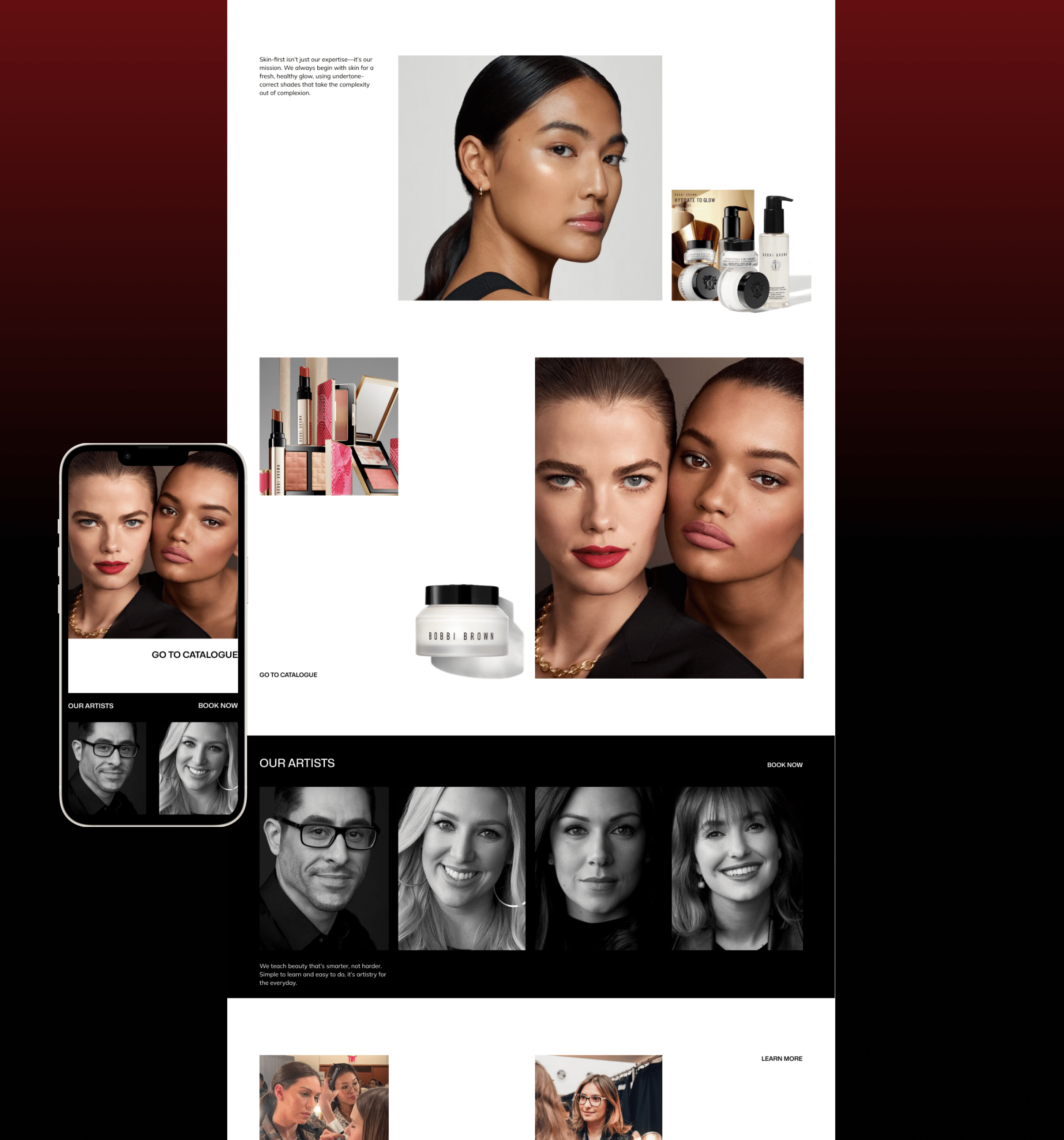 Beauty Website Redesign Concept - Bobby BrownBobby Brown — Изображение №7 — Интерфейсы, Графика на Dprofile