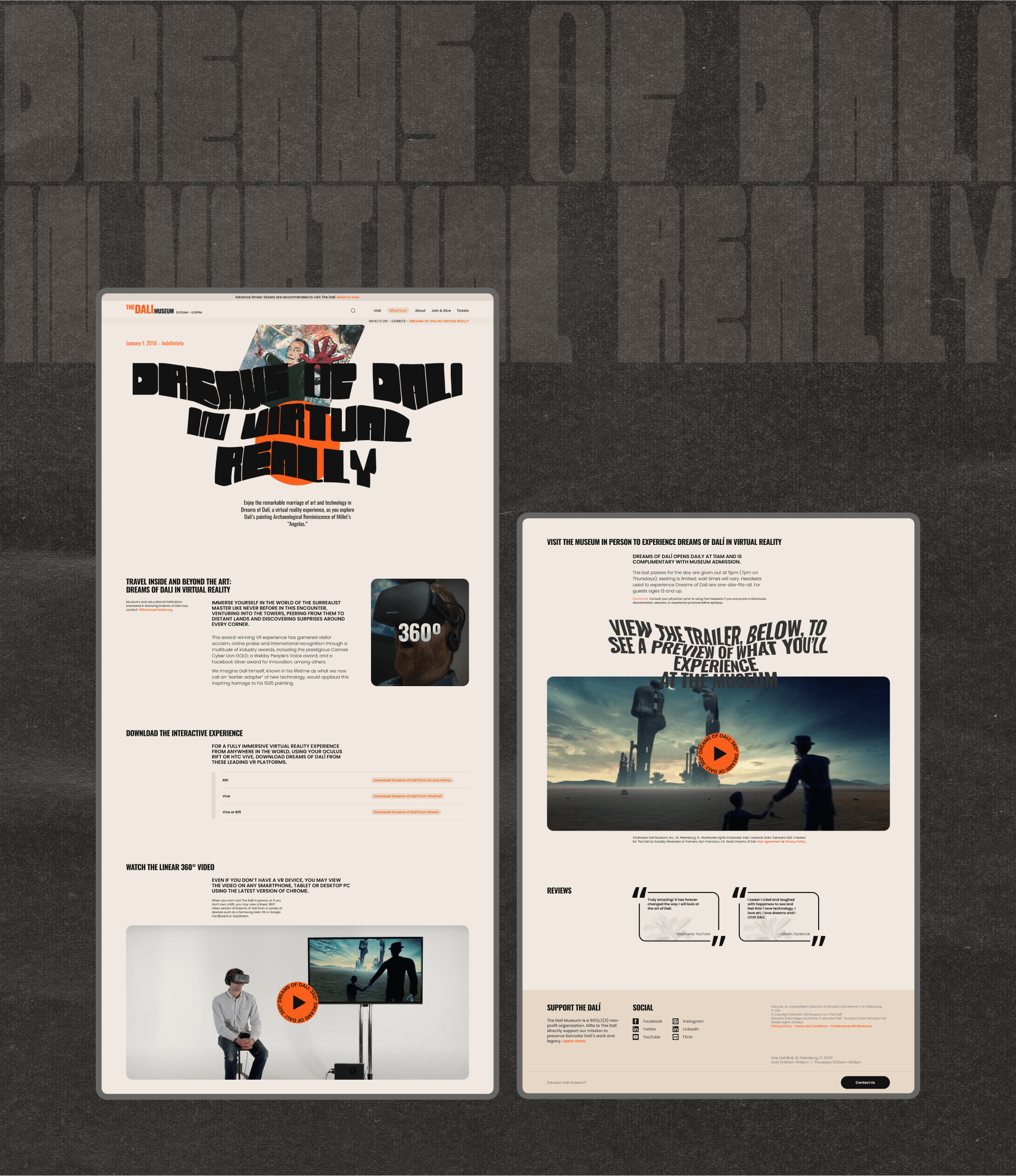 Corporate website redesign | UI/UX Design | THE DALI MUSEUM — Изображение №18 — Интерфейсы, Анимация на Dprofile