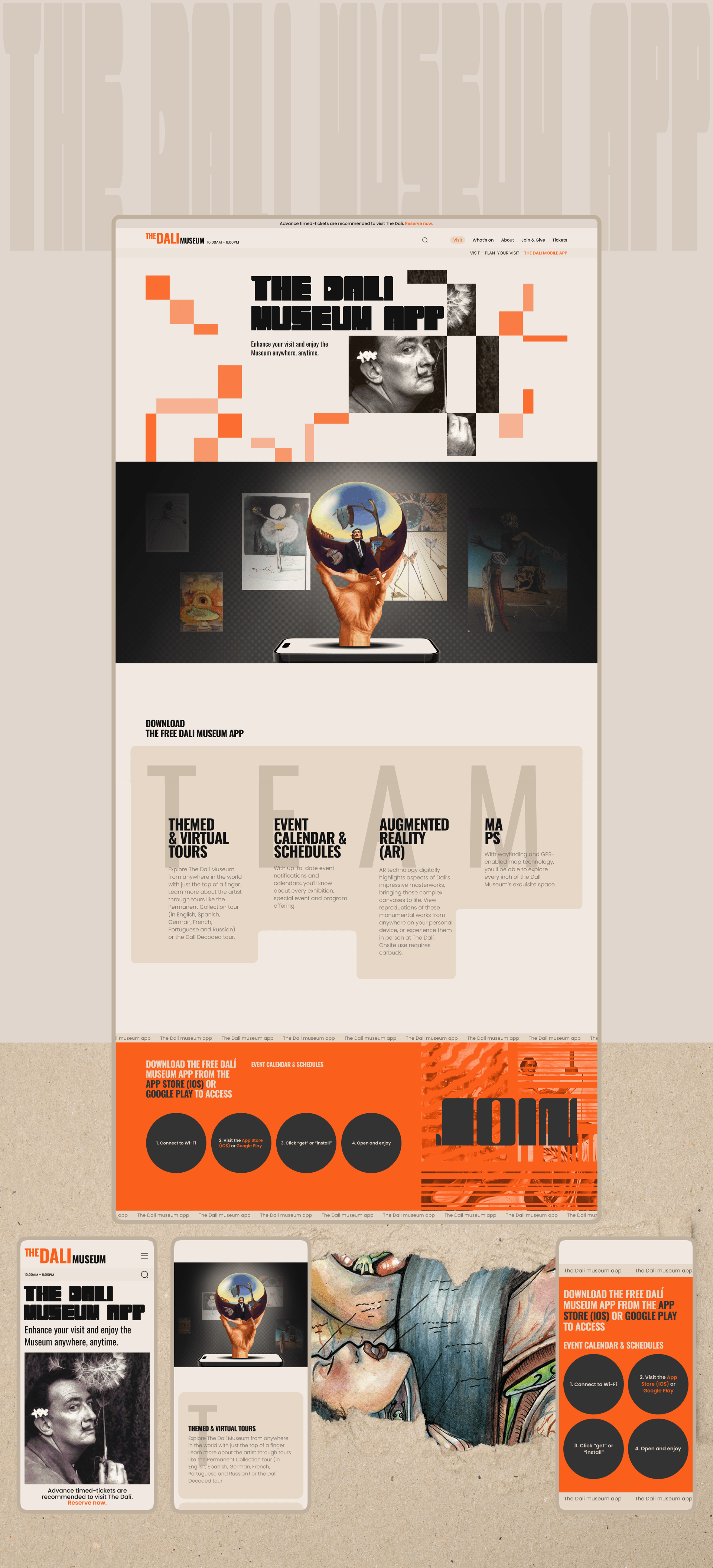 Corporate website redesign | UI/UX Design | THE DALI MUSEUM — Изображение №13 — Интерфейсы, Анимация на Dprofile