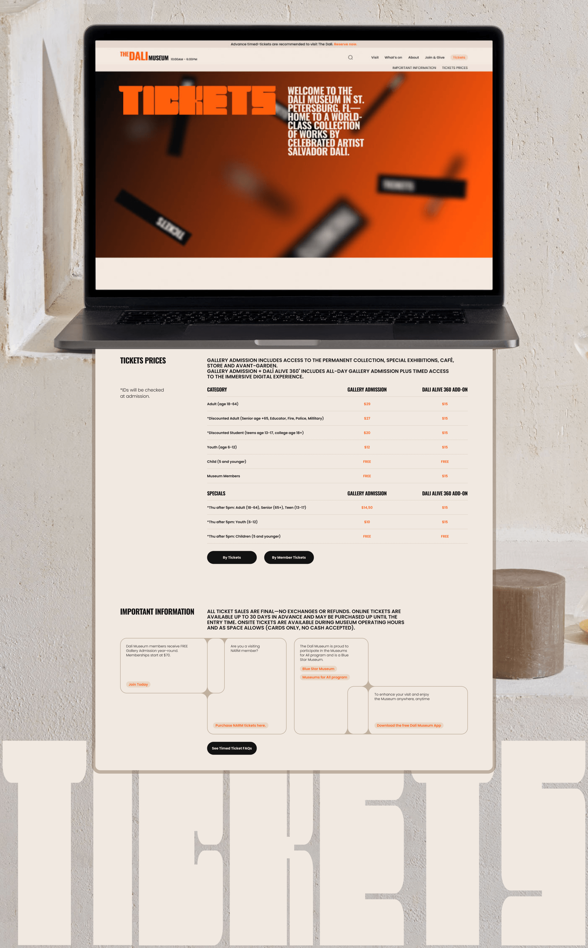 Corporate website redesign | UI/UX Design | THE DALI MUSEUM — Изображение №6 — Интерфейсы, Анимация на Dprofile