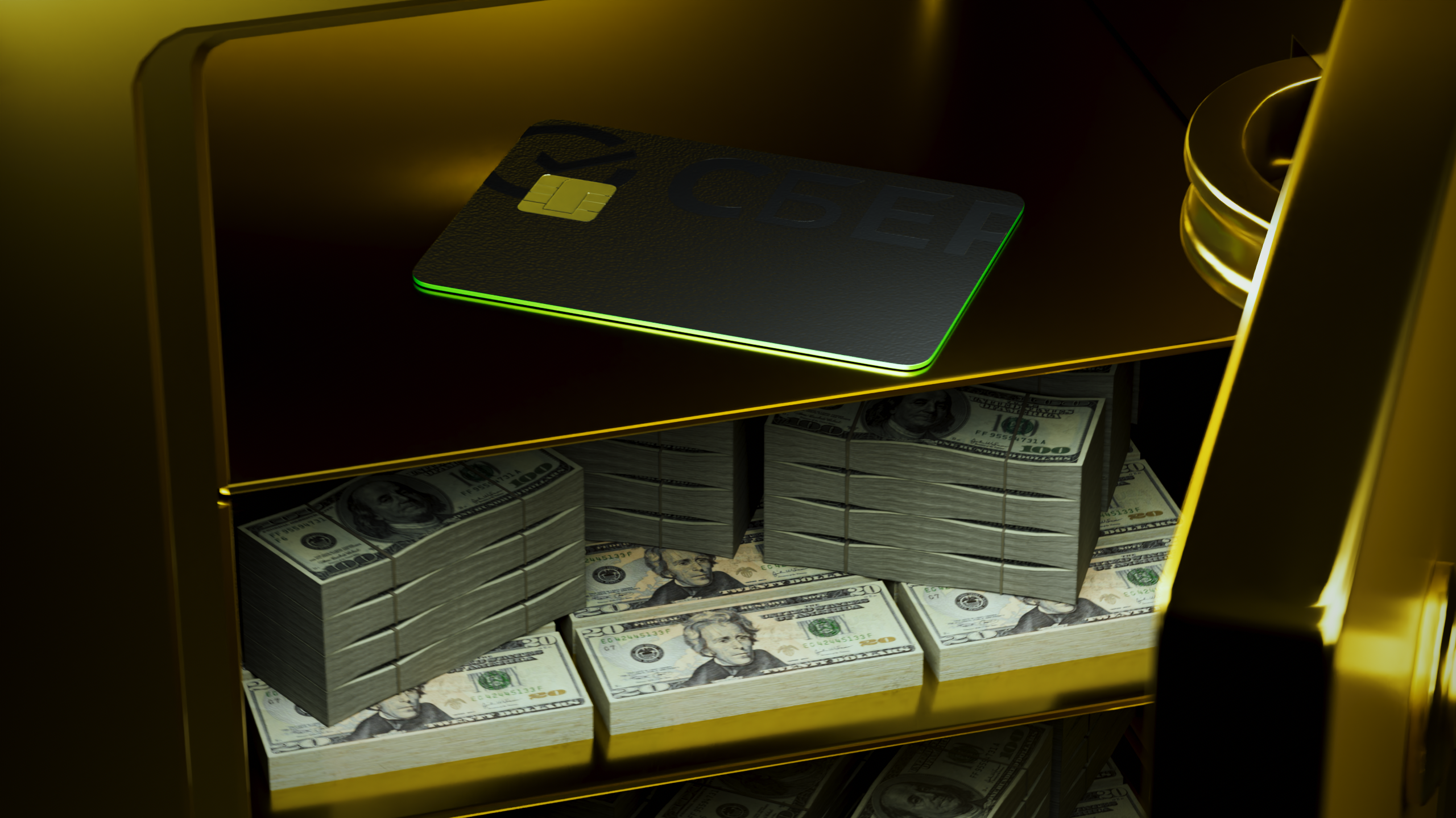 Sberbank card | 3D Product Animation | Cinema 4D — Изображение №9 — 3D, Анимация на Dprofile