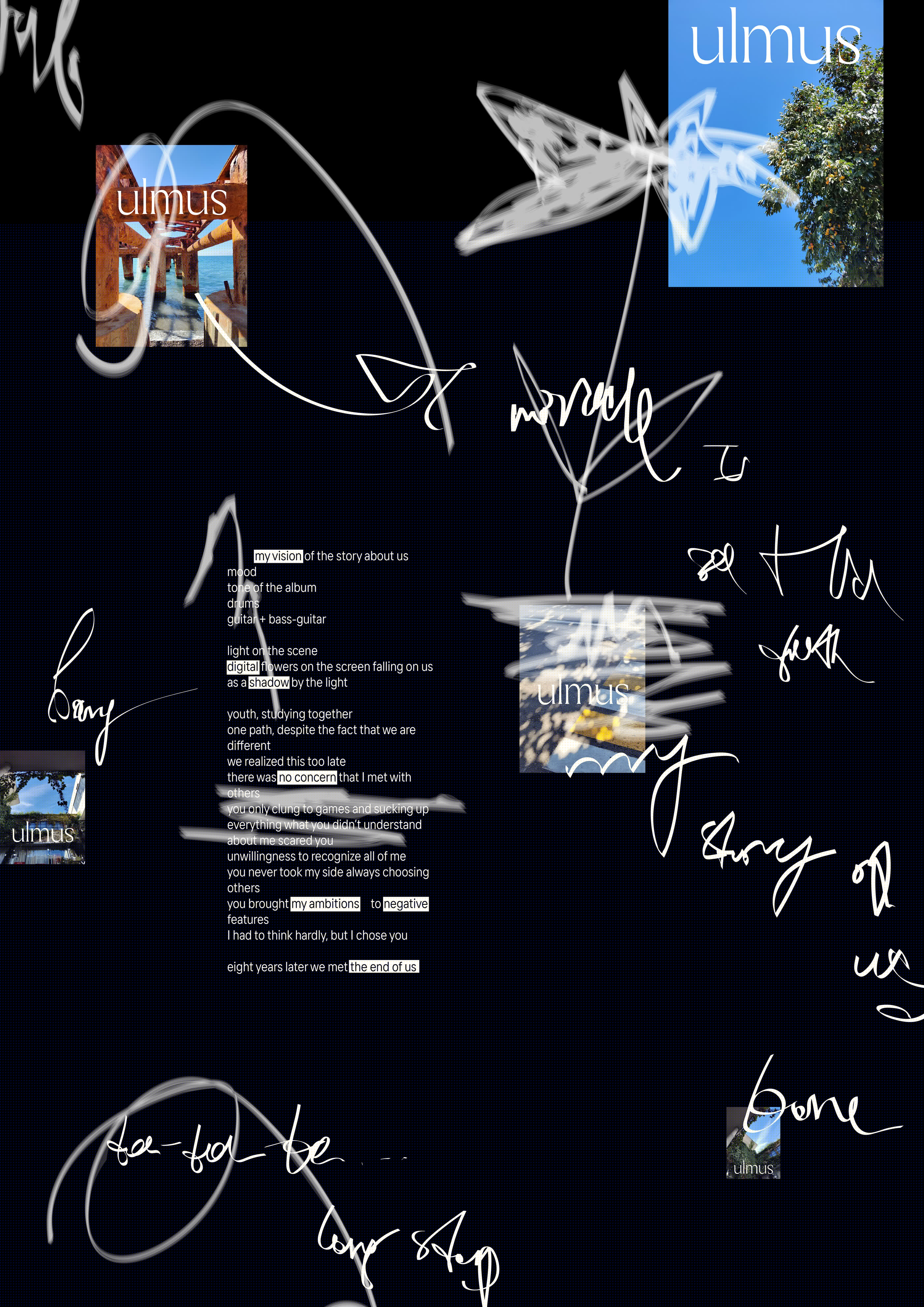 Typography for the music label "Ulmus" — Изображение №2 — Брендинг, Иллюстрация на Dprofile