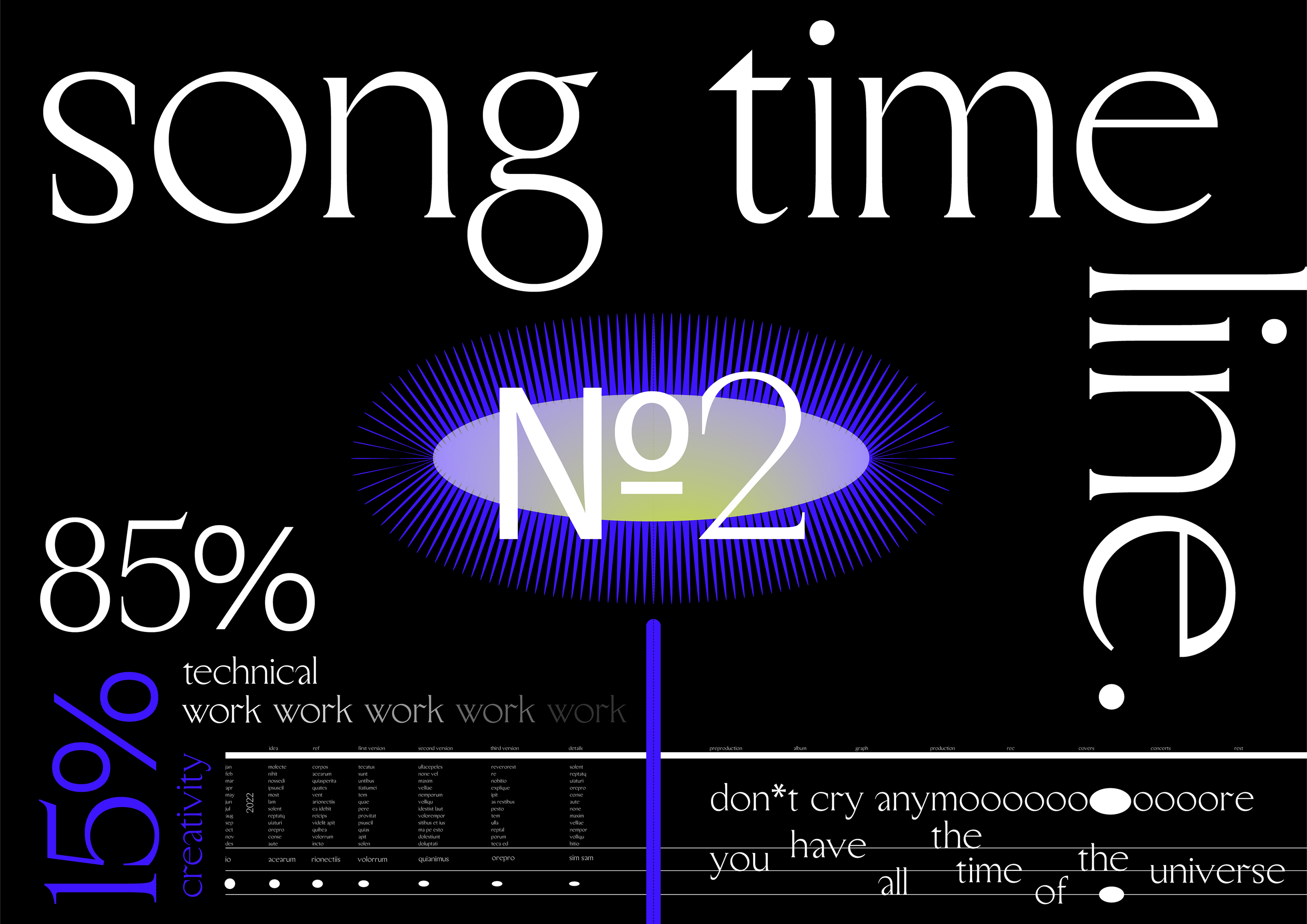 Typography for the music label "Ulmus" — Изображение №9 — Брендинг, Иллюстрация на Dprofile