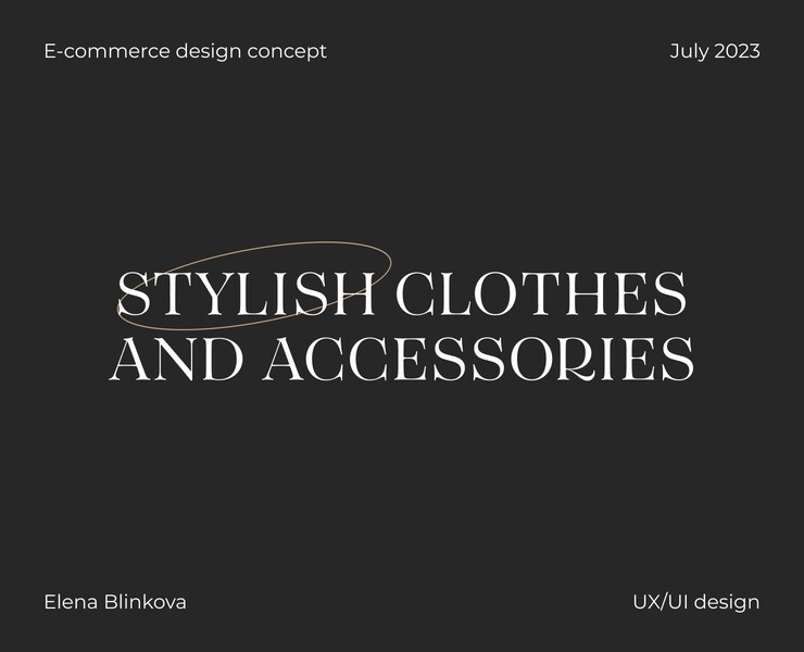 FashionAvenu | E-commerce website design concept на Dprofile