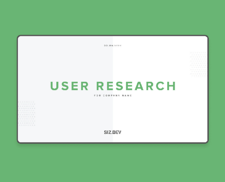 User Research Template — Интерфейсы, Брендинг на Dprofile