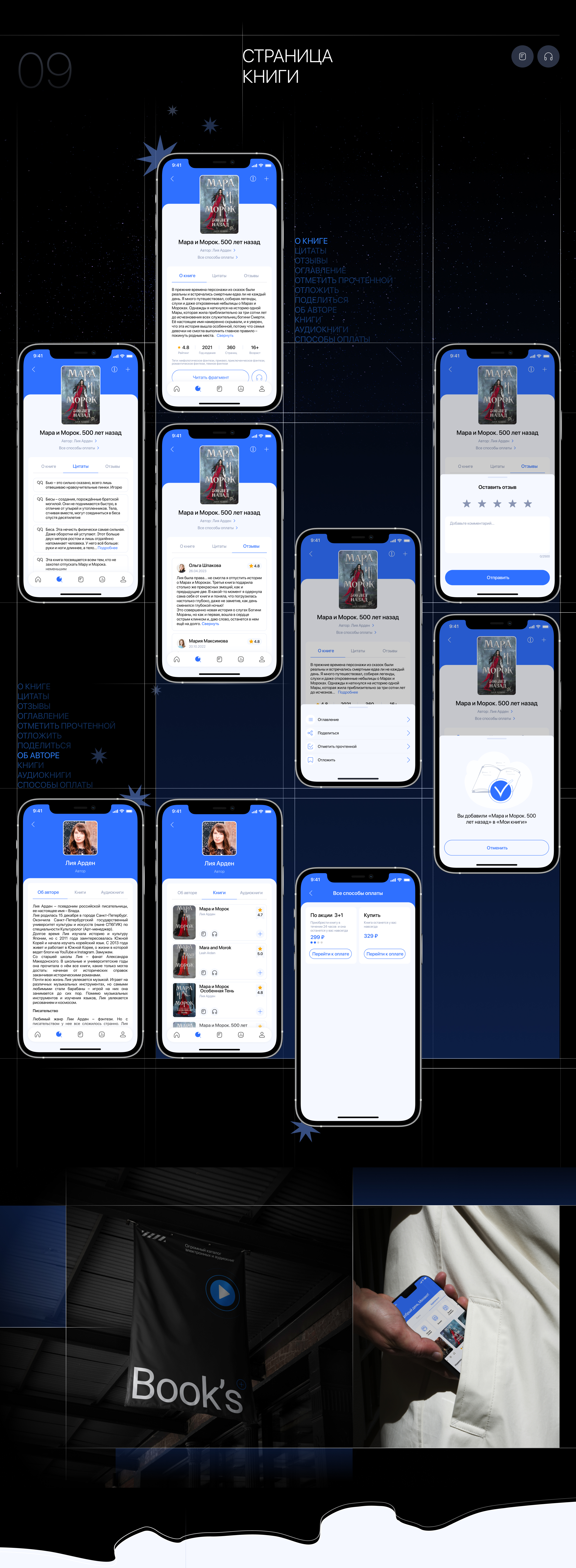 Mobile Application -Online книга Book's — Изображение №6 — Интерфейсы на Dprofile