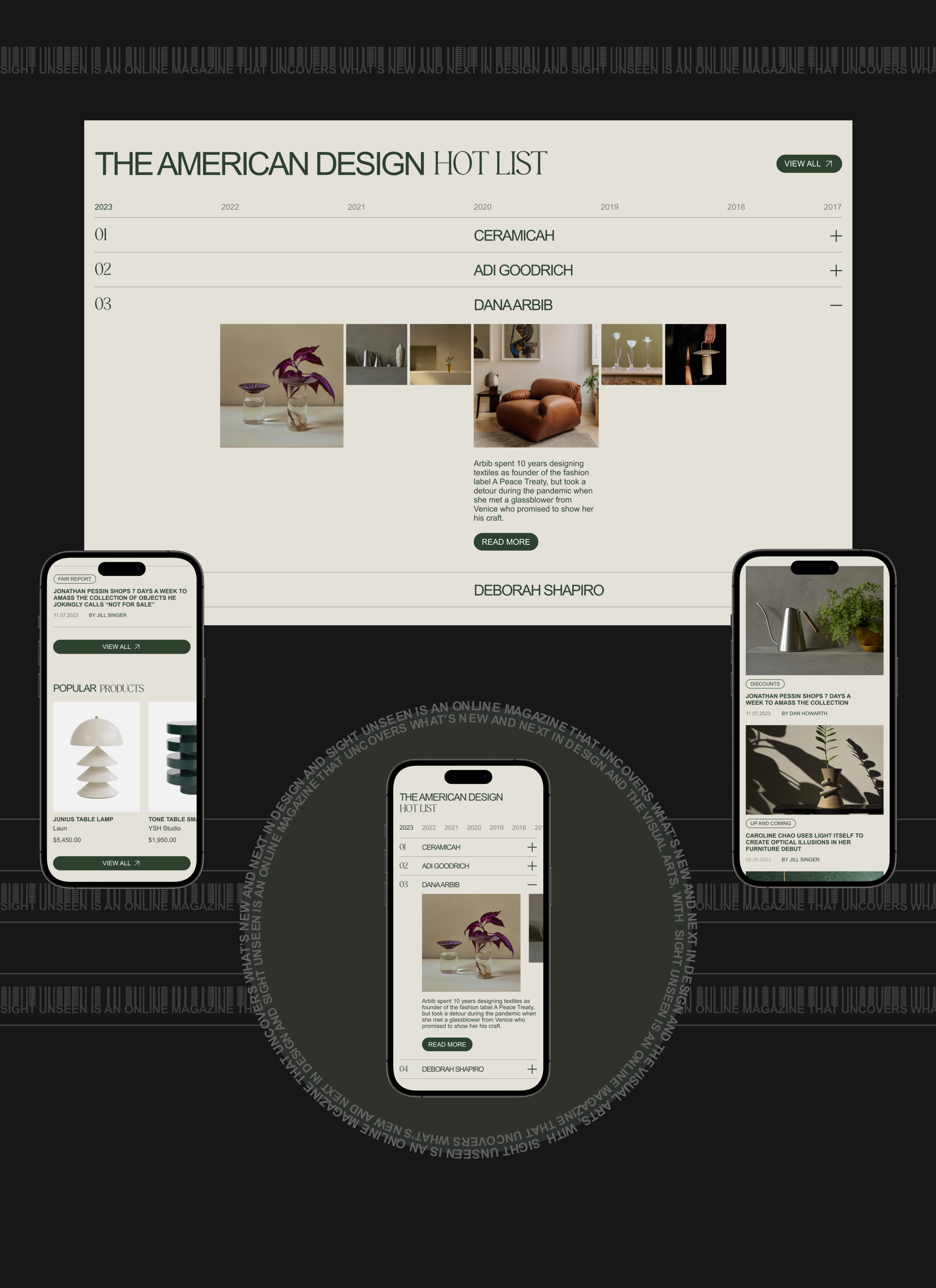 Sight Unseen — News Website — Изображение №3 — Интерфейсы на Dprofile