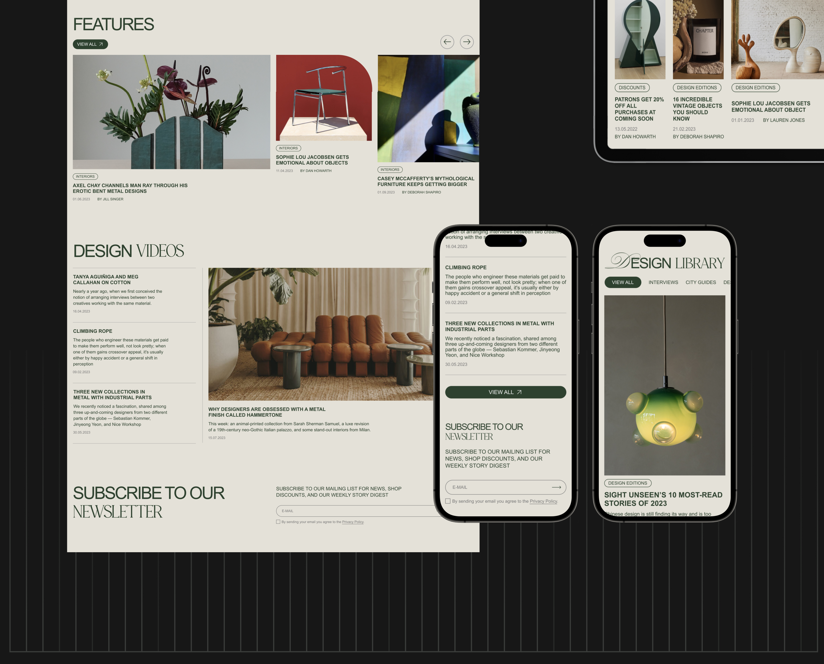 Sight Unseen — News Website — Изображение №8 — Интерфейсы на Dprofile
