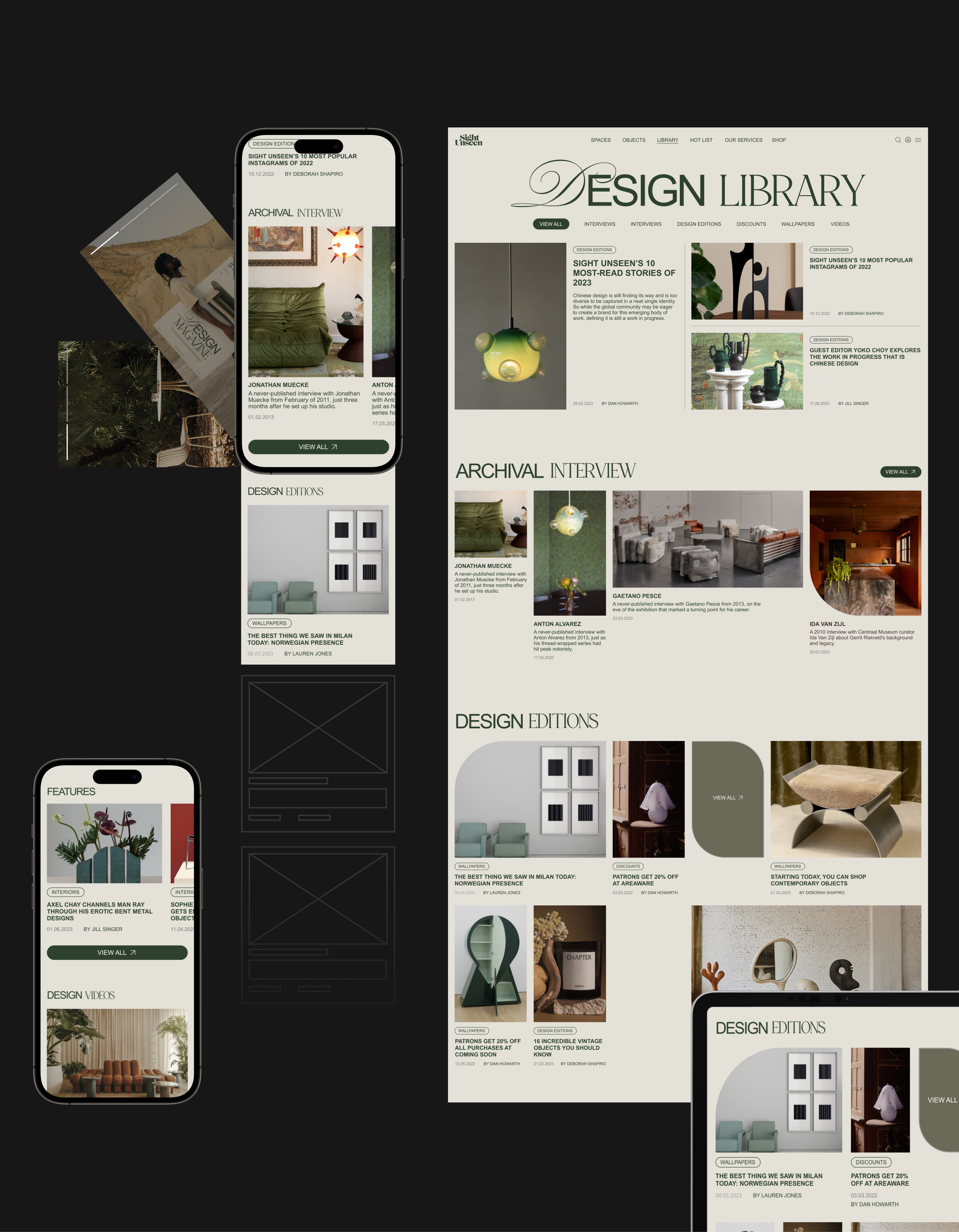 Sight Unseen — News Website — Изображение №7 — Интерфейсы на Dprofile