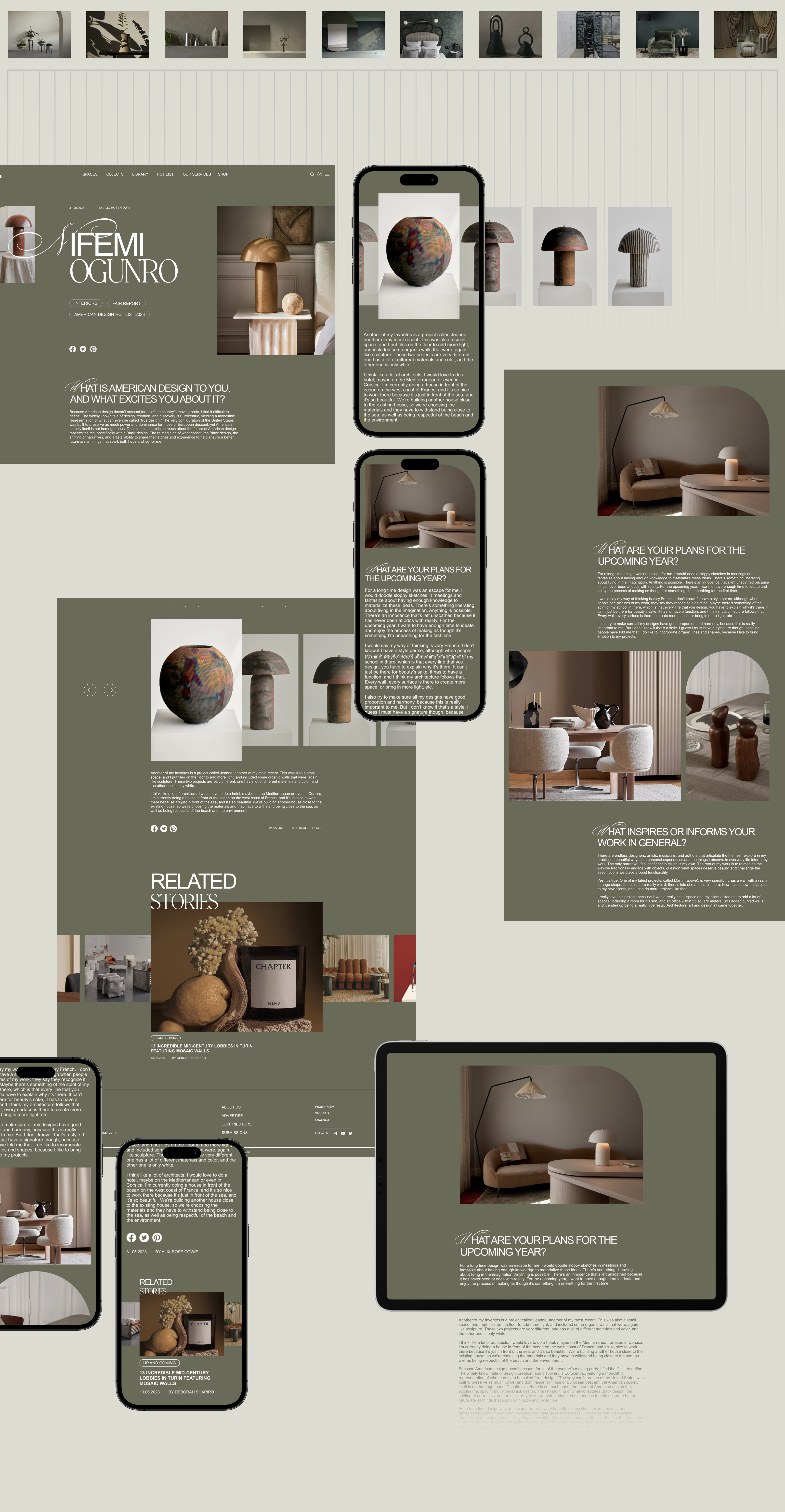 Sight Unseen — News Website — Изображение №5 — Интерфейсы на Dprofile