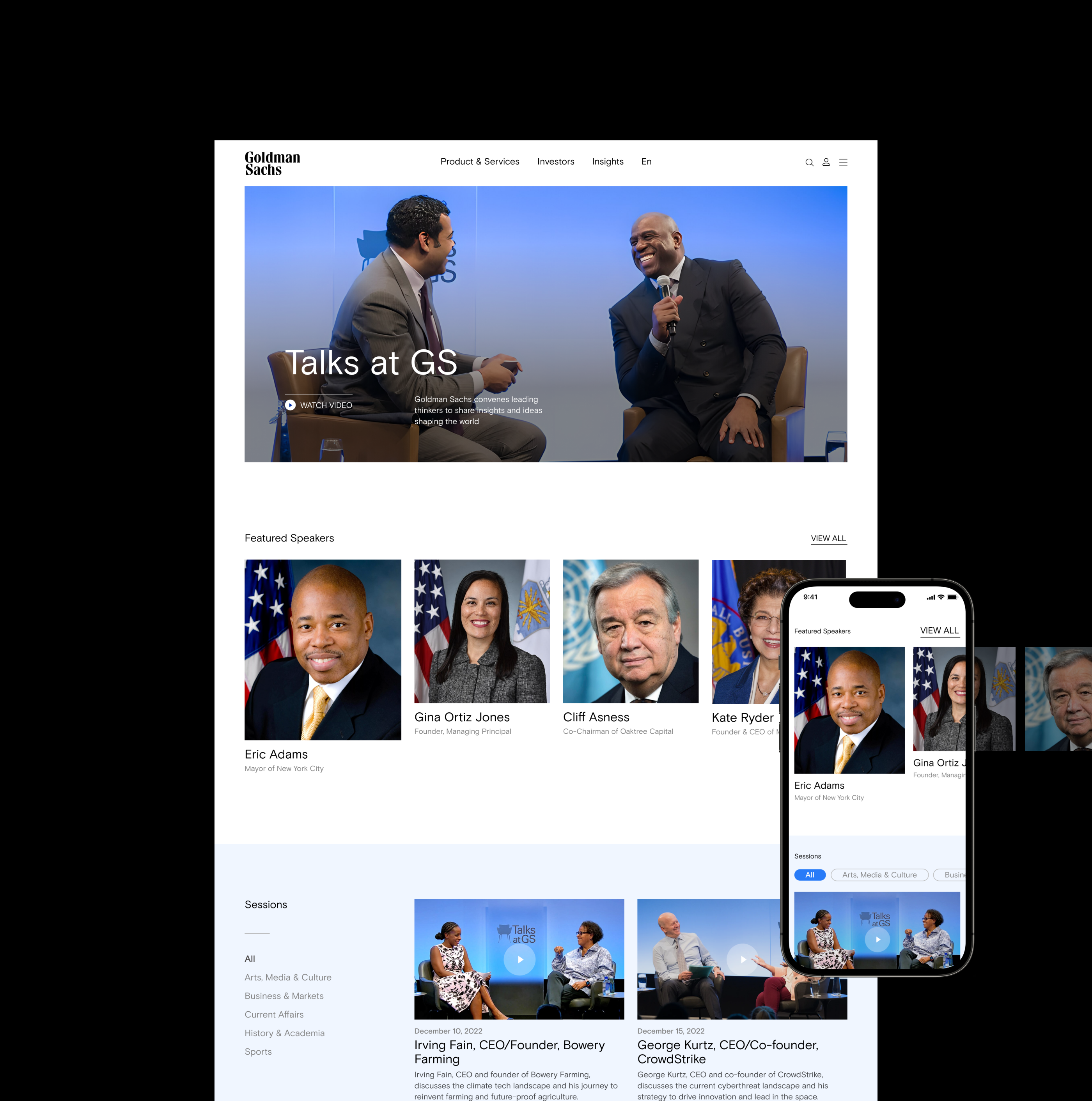 Редизайн корпоративного сайта Goldman Sachs — Изображение №14 — Интерфейсы на Dprofile