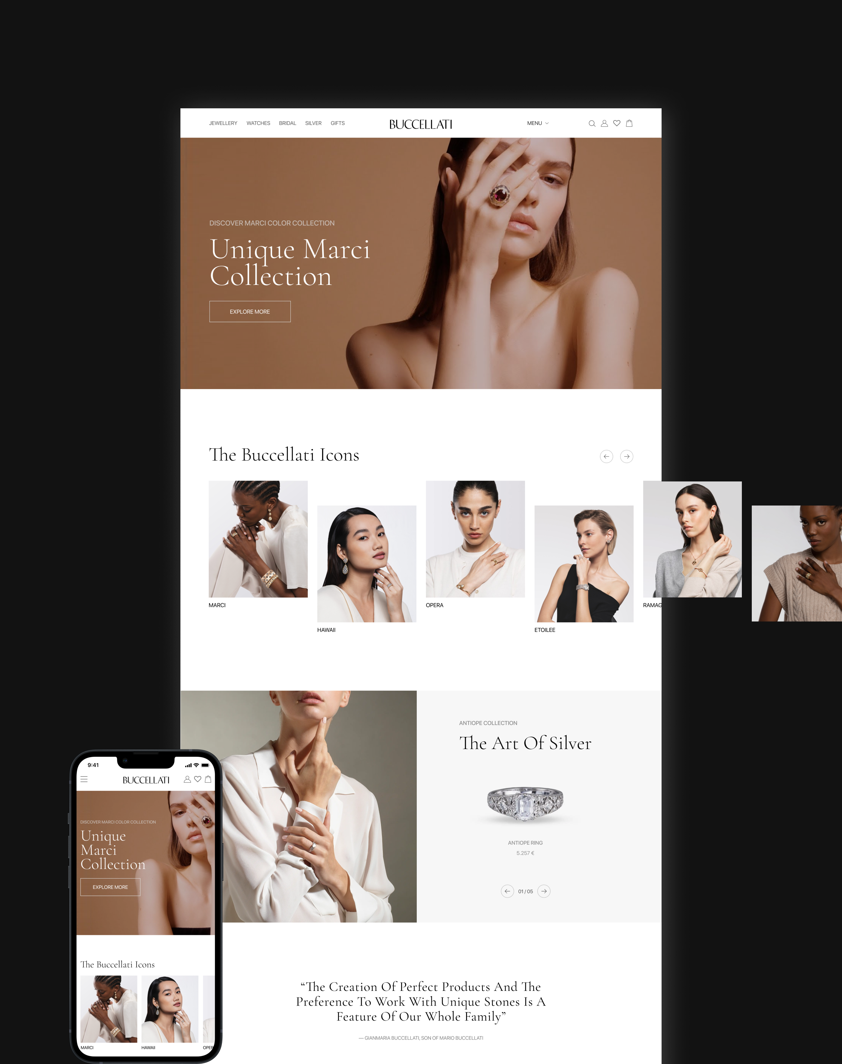 Buccellati — Online Jewelry Store Redesign — Изображение №3 — Интерфейсы на Dprofile