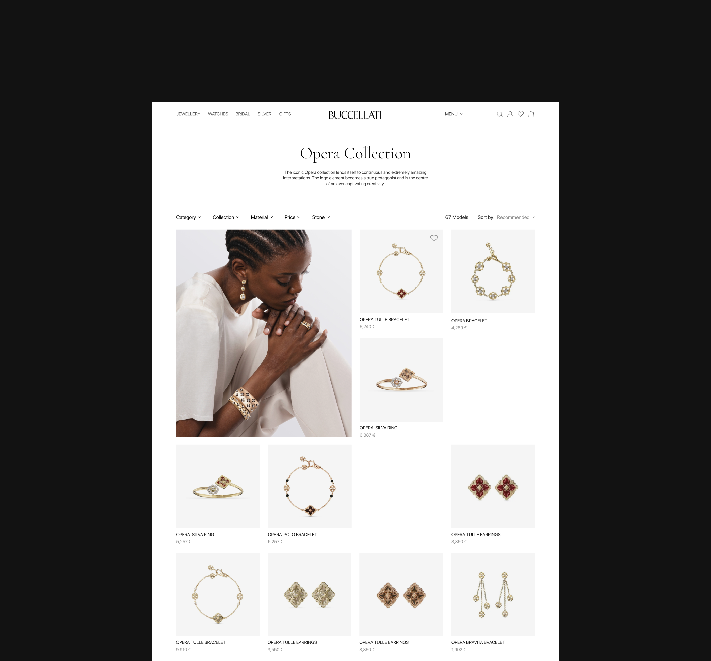 Buccellati — Online Jewelry Store Redesign — Изображение №6 — Интерфейсы на Dprofile
