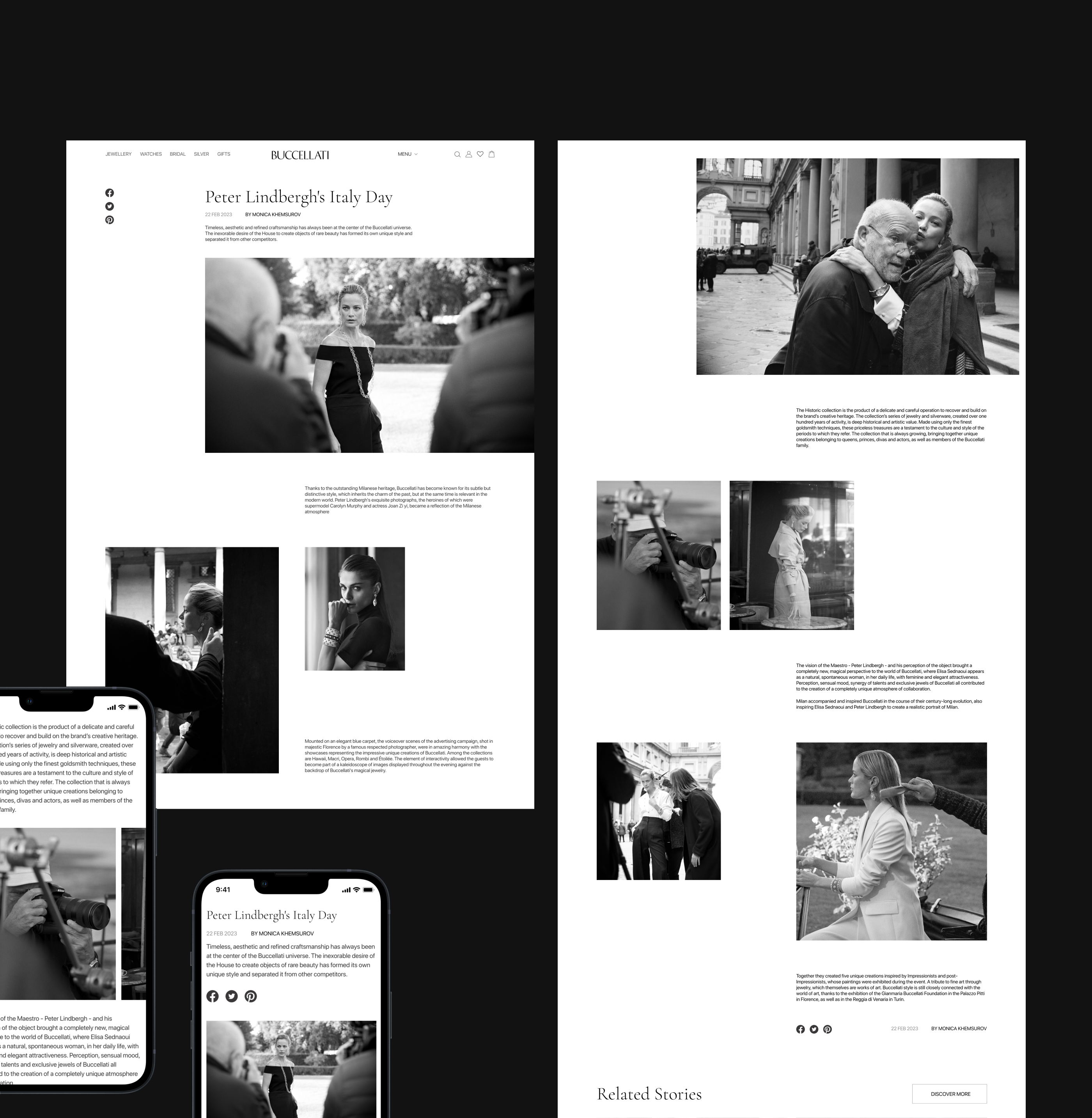 Buccellati — Online Jewelry Store Redesign — Изображение №11 — Интерфейсы на Dprofile