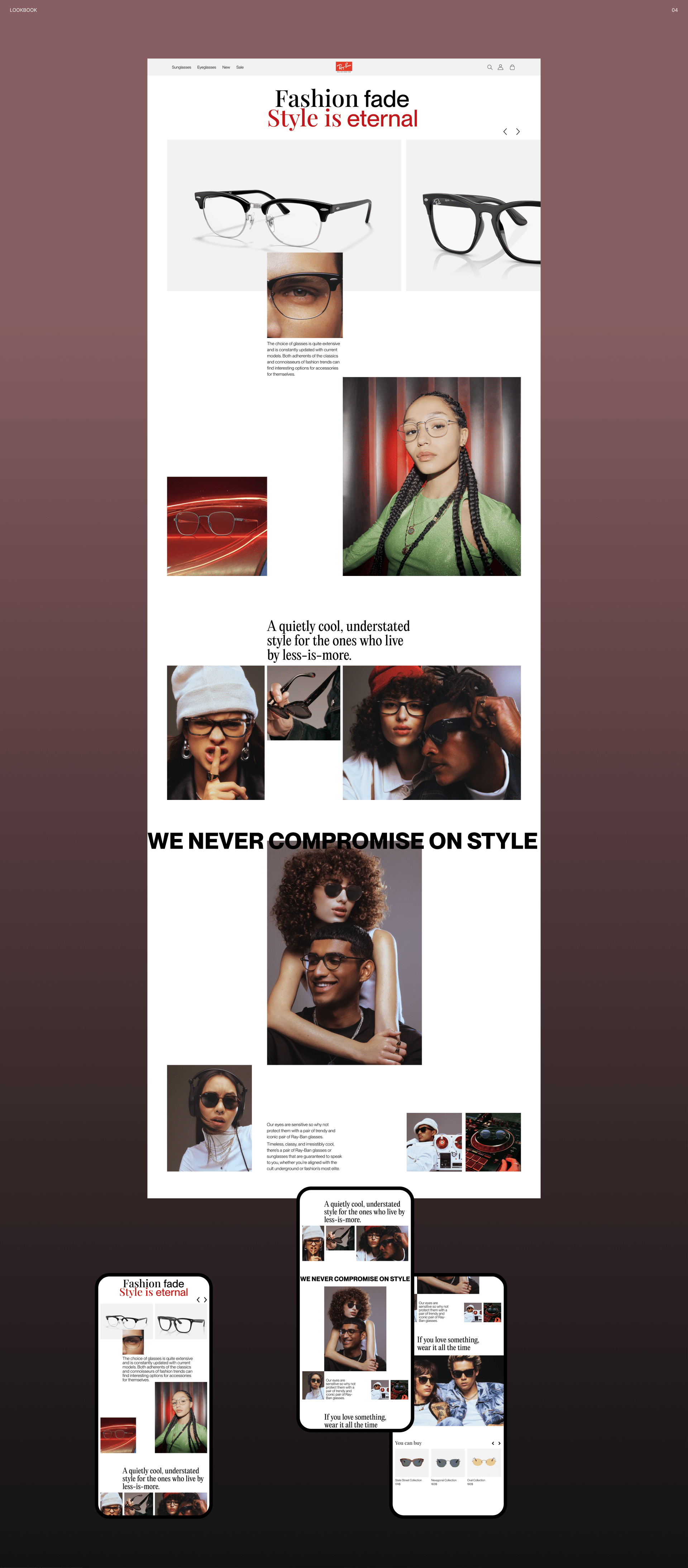 Web design for Ray-Ban — Изображение №8 — Интерфейсы, Брендинг на Dprofile