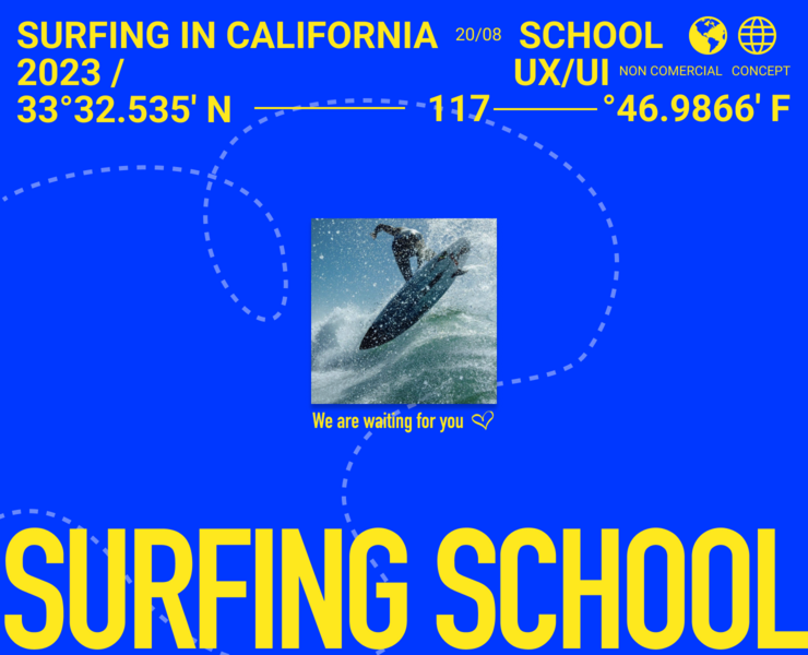 Surf School: Website Redesign на Dprofile