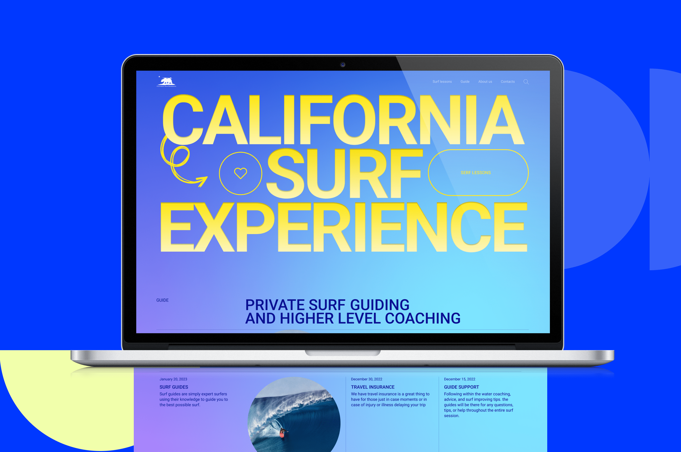 Surf School: Website Redesign — Изображение №12 — Интерфейсы, Брендинг на Dprofile