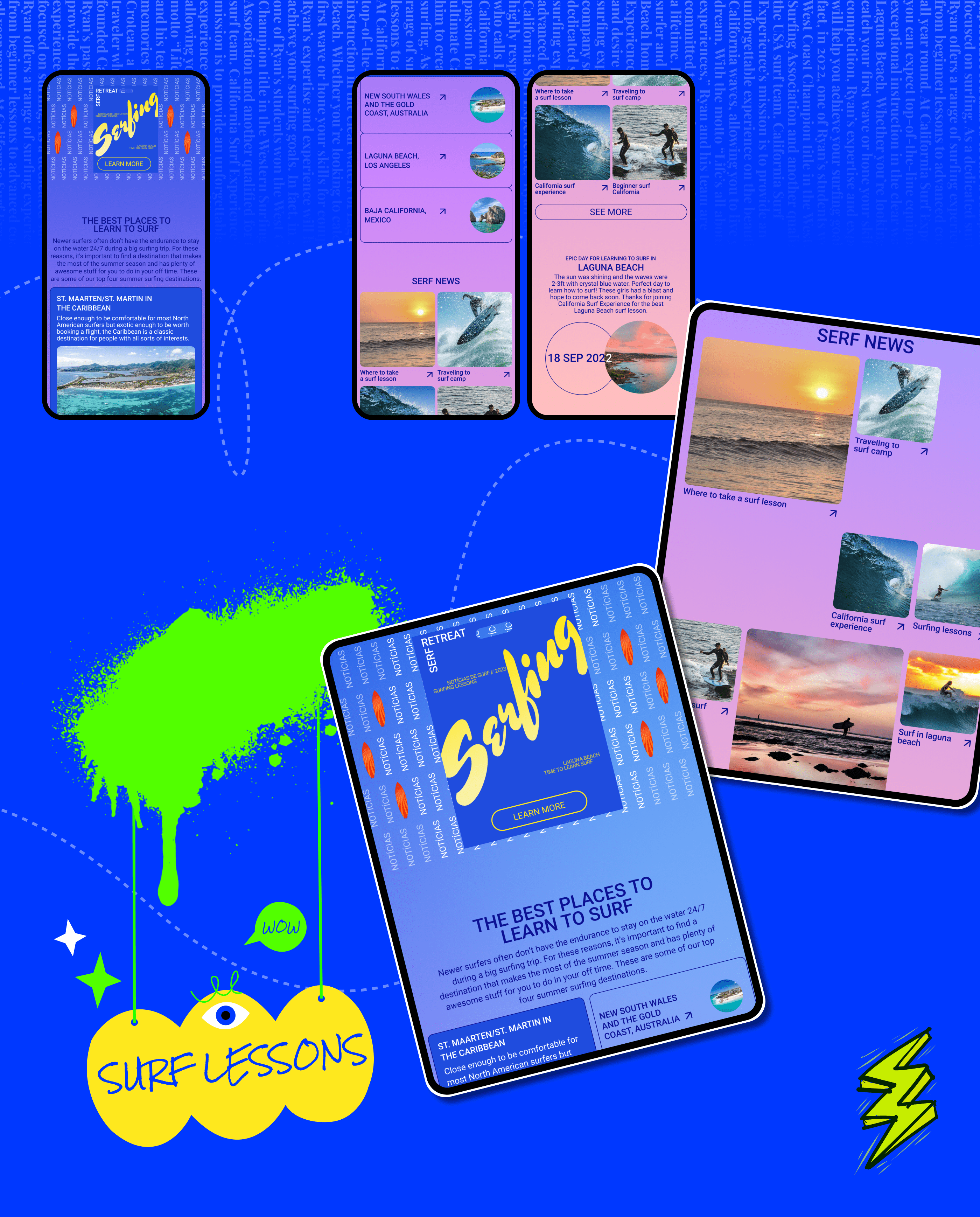 Surf School: Website Redesign — Изображение №10 — Интерфейсы, Брендинг на Dprofile
