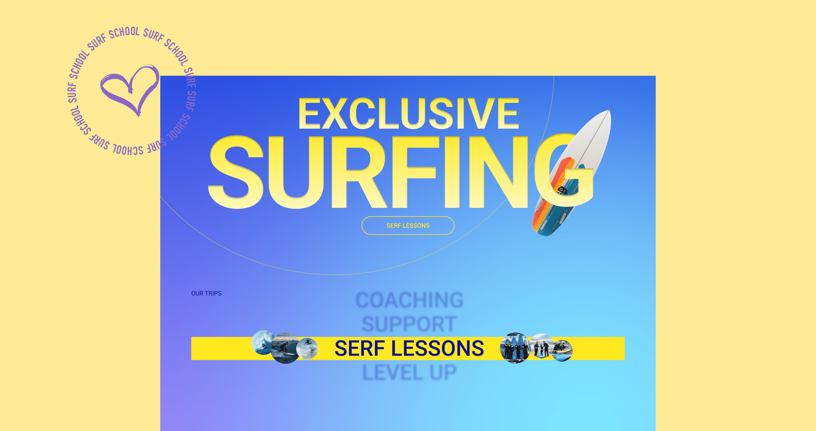 Surf School: Website Redesign — Изображение №6 — Интерфейсы, Брендинг на Dprofile