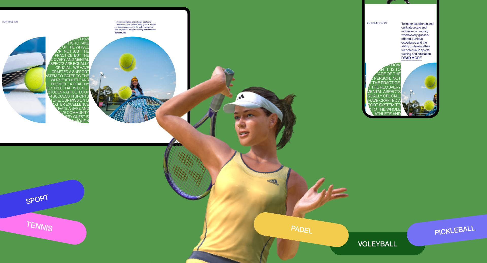 Tennis Center: Website Redesign — Изображение №11 — Интерфейсы, Графика на Dprofile