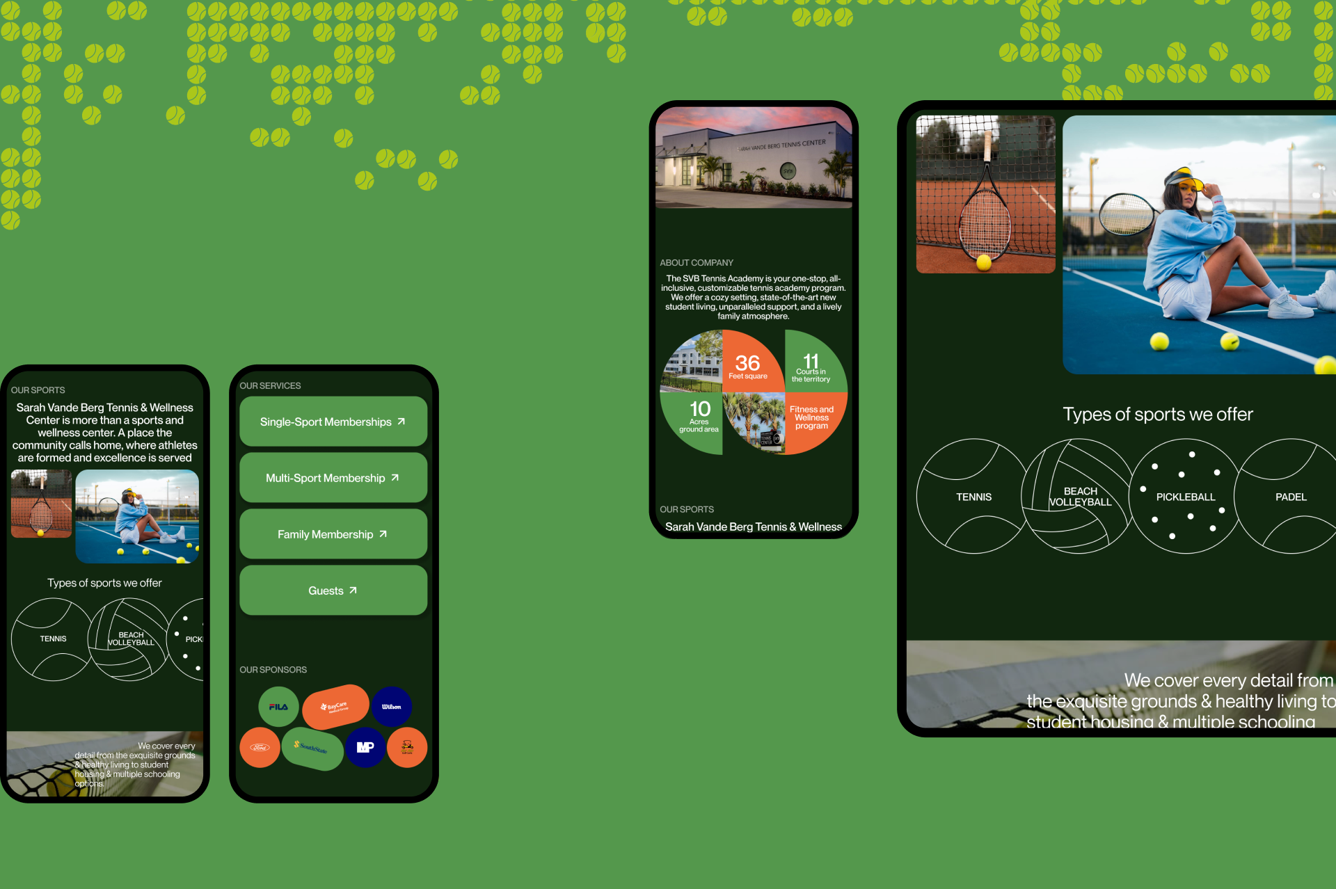 Tennis Center: Website Redesign — Изображение №6 — Интерфейсы, Графика на Dprofile