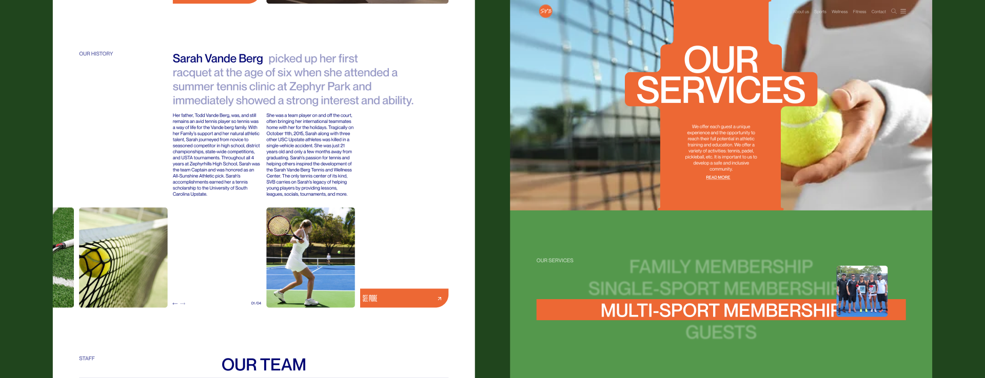 Tennis Center: Website Redesign — Изображение №13 — Интерфейсы, Графика на Dprofile